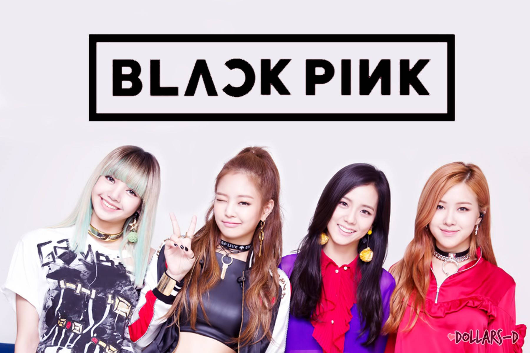 И четирите членове на K-Pop групата Blackpink – Джису, Джени, Розе и Лиса – изглеждат шик и уверени. Тапет