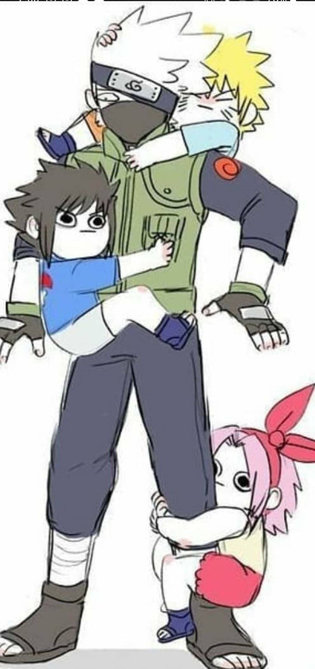 Kakashi Отбор 7 Наруто iPhone Тапет