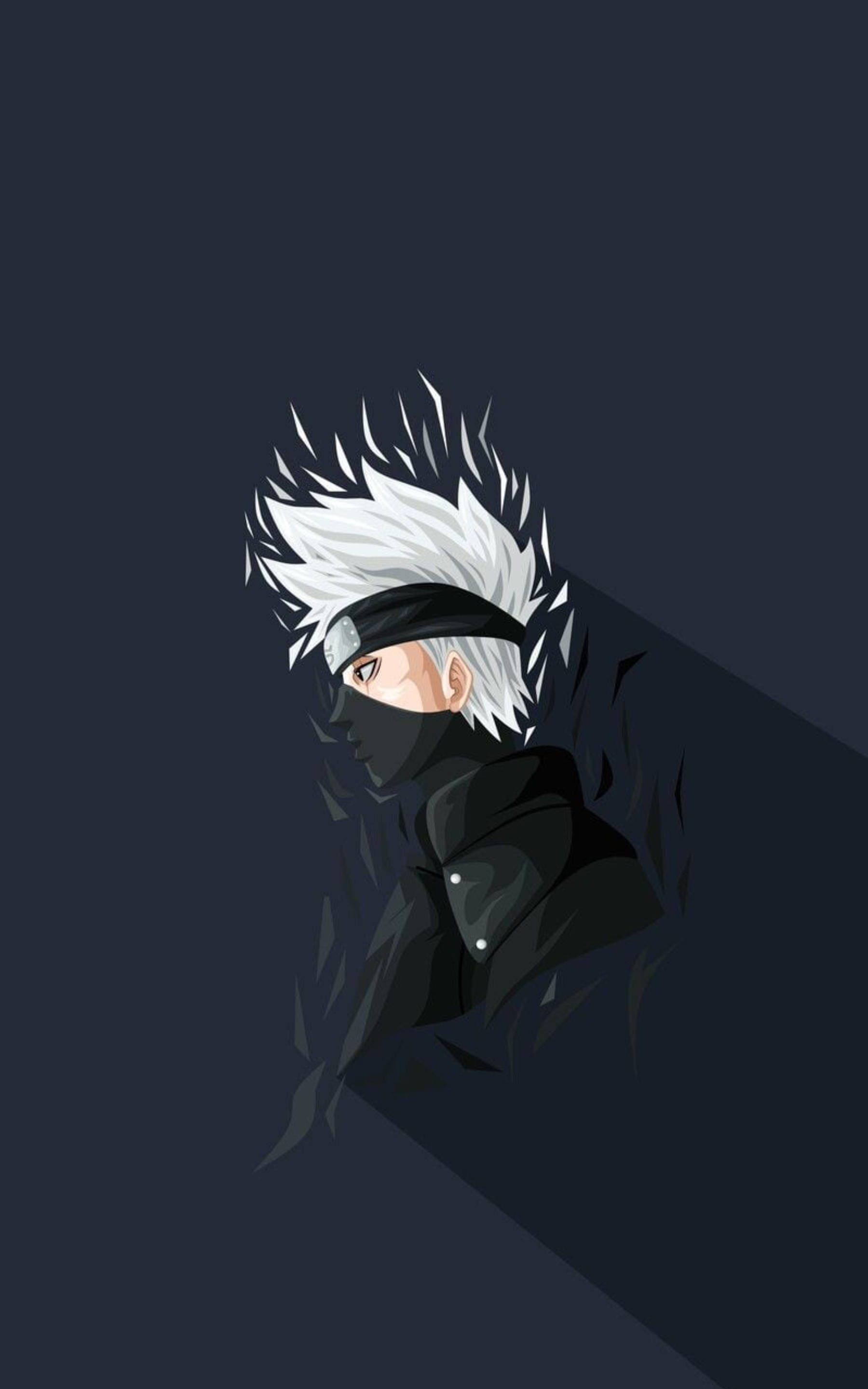 Готичен Портретен Арт на Kakashi Тапет