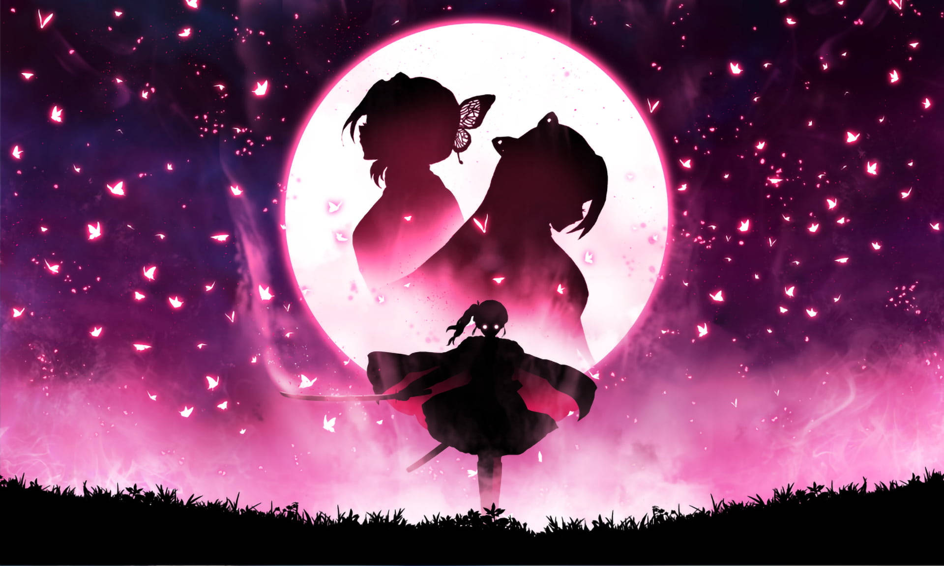 Kanae Kocho и Shinobu от Demon Slayer PFP Тапет