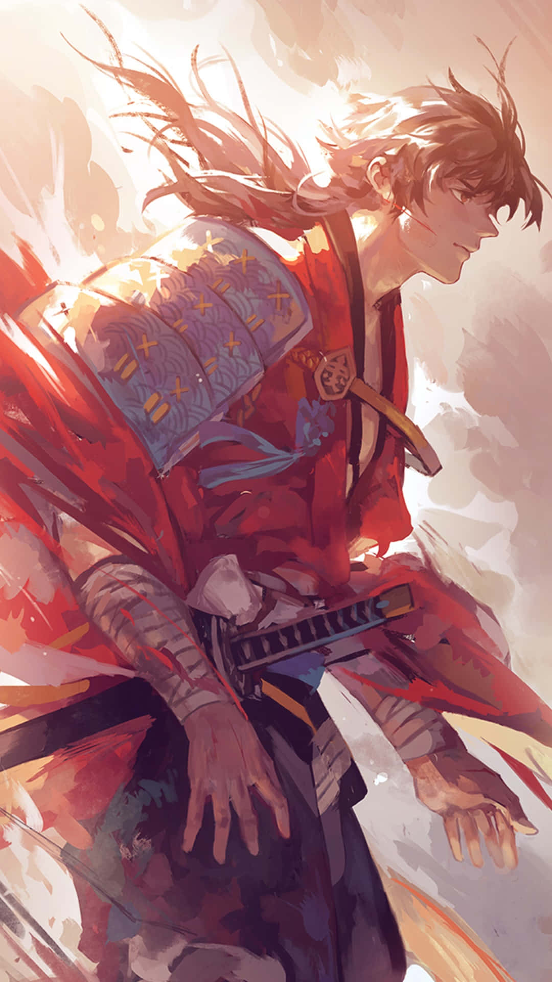 Самурай аниме Katsugeki Touken Ranbu фенарт Тапет