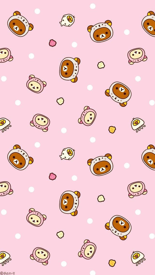 Kawaii HD Rilakkuma и Korilakkuma глави Тапет