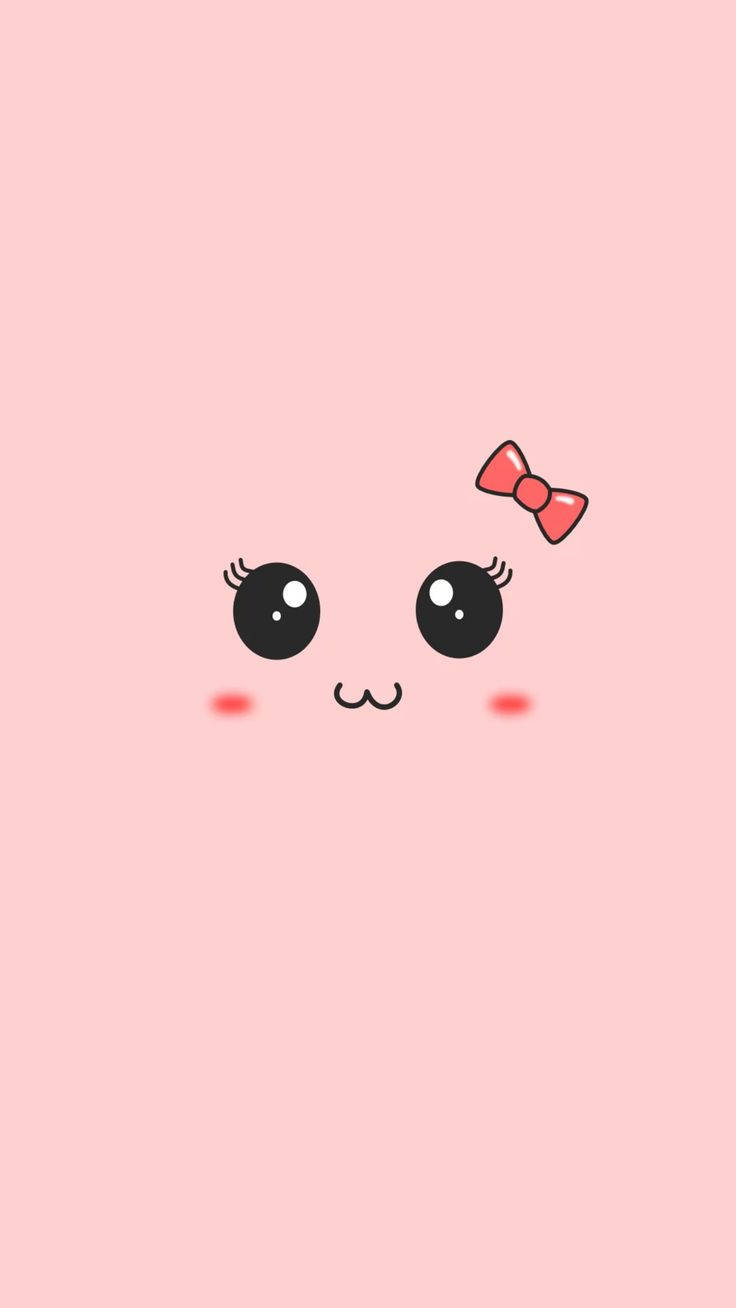Kawaii HD розово лице Тапет