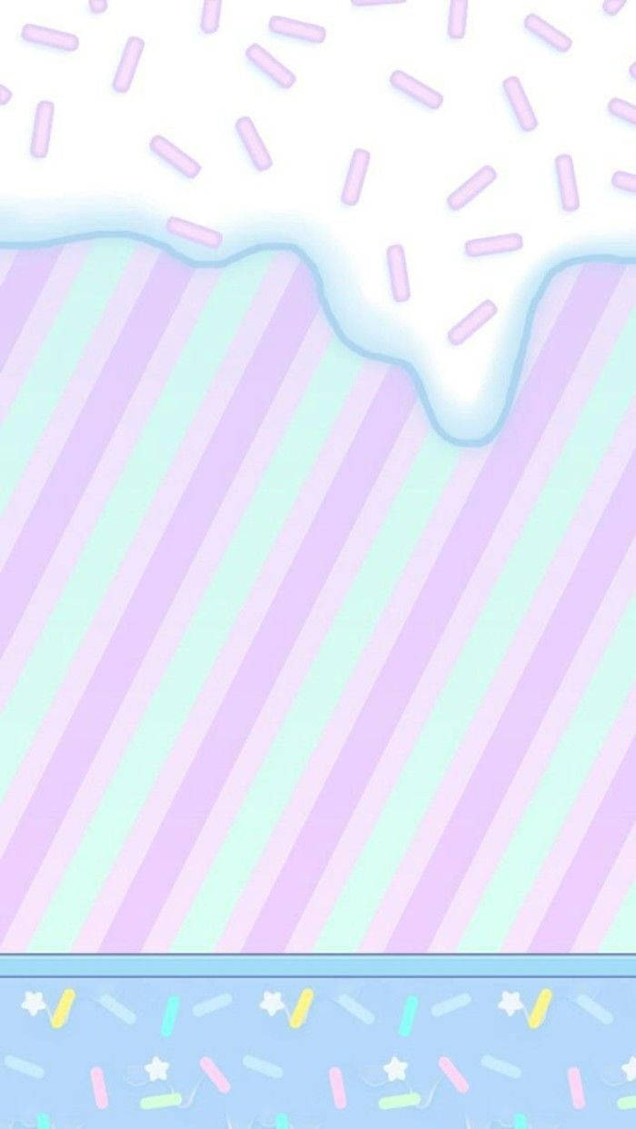 Най-сладкото Kawaii изкуство със сладолед Тапет