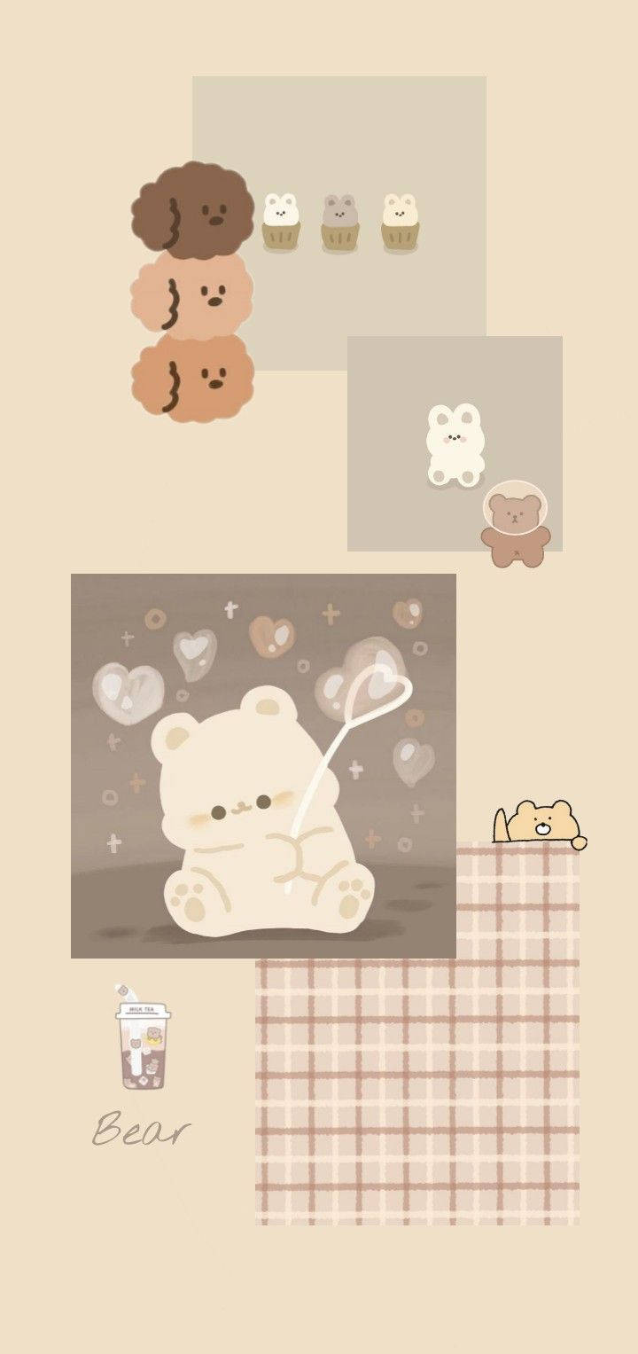 Тапет Kawaii Мечета Бежова Естетика