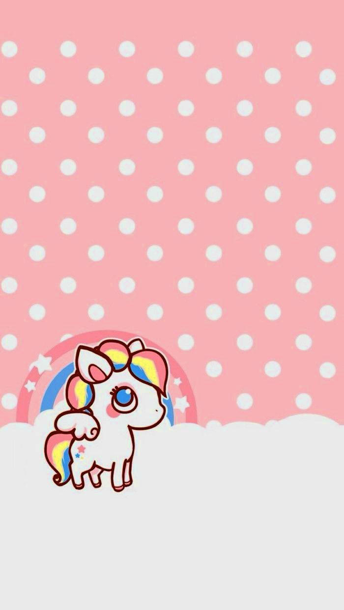 Kawaii еднорог снимка тапет.