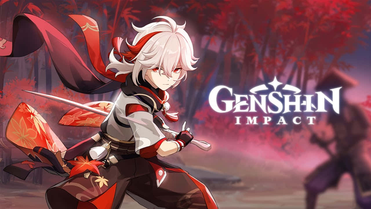 Kazuha Genshin Impact герой Тапет