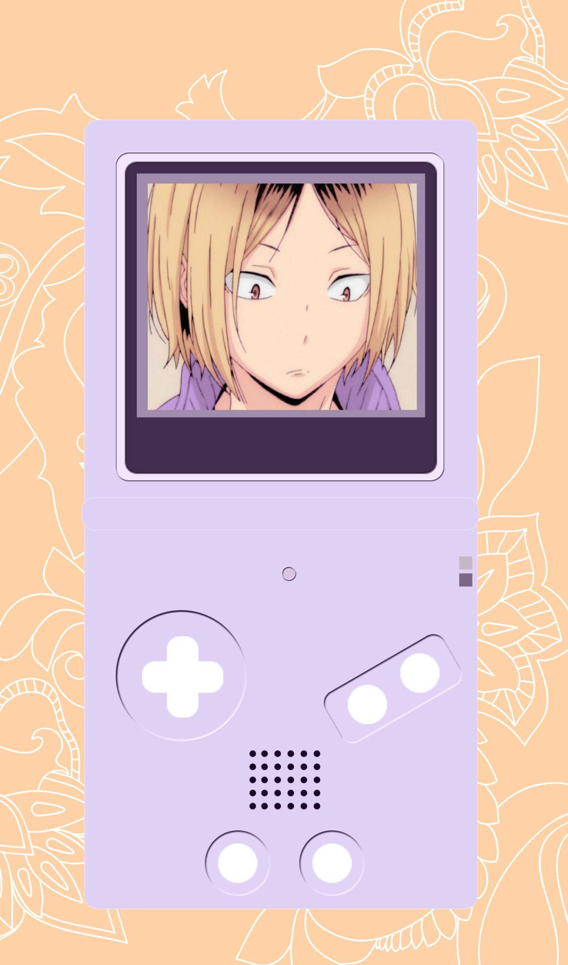 Kenma в лилав Gameboy Тапет
