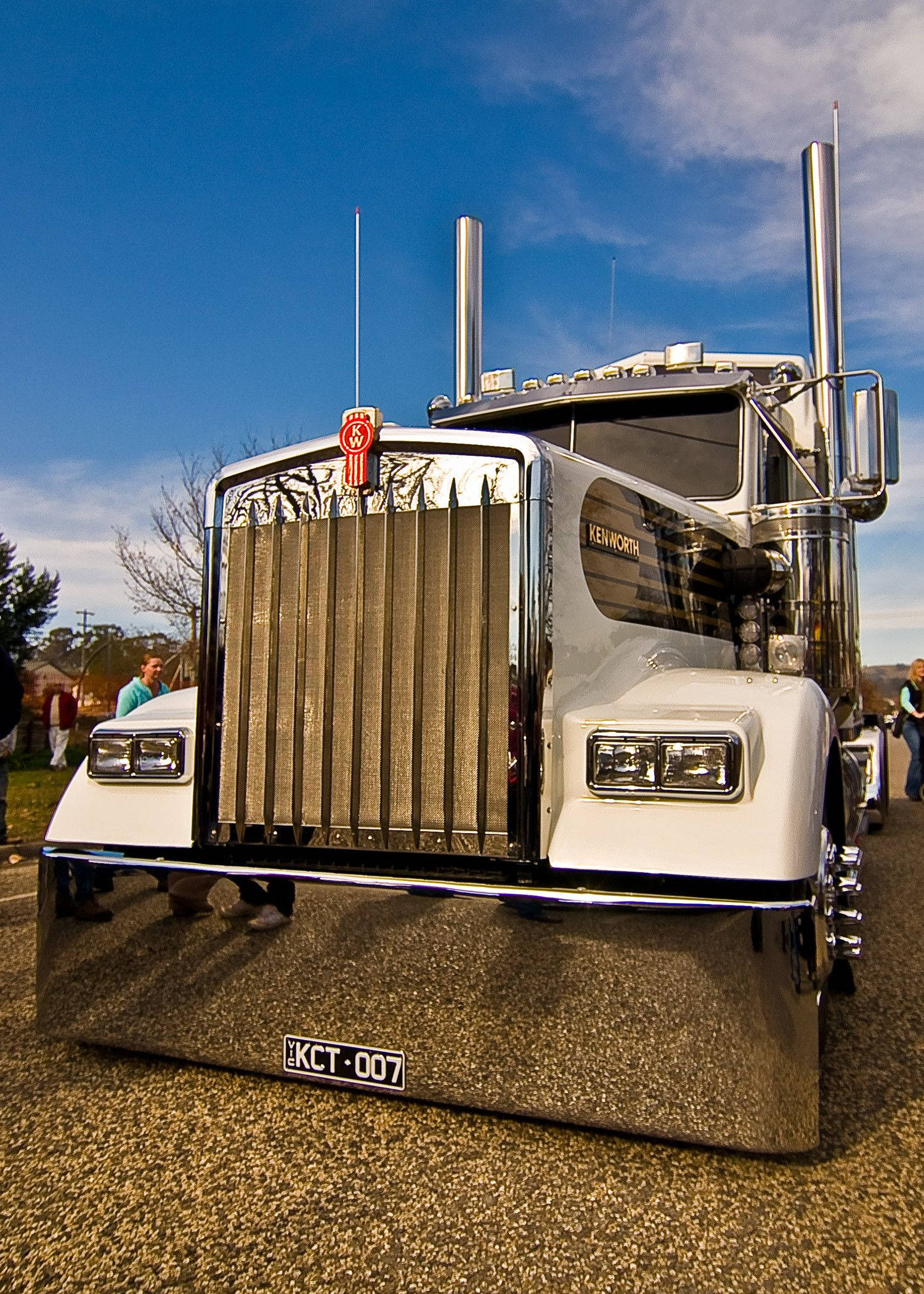 Kenworth блястящ хром буфер Тапет