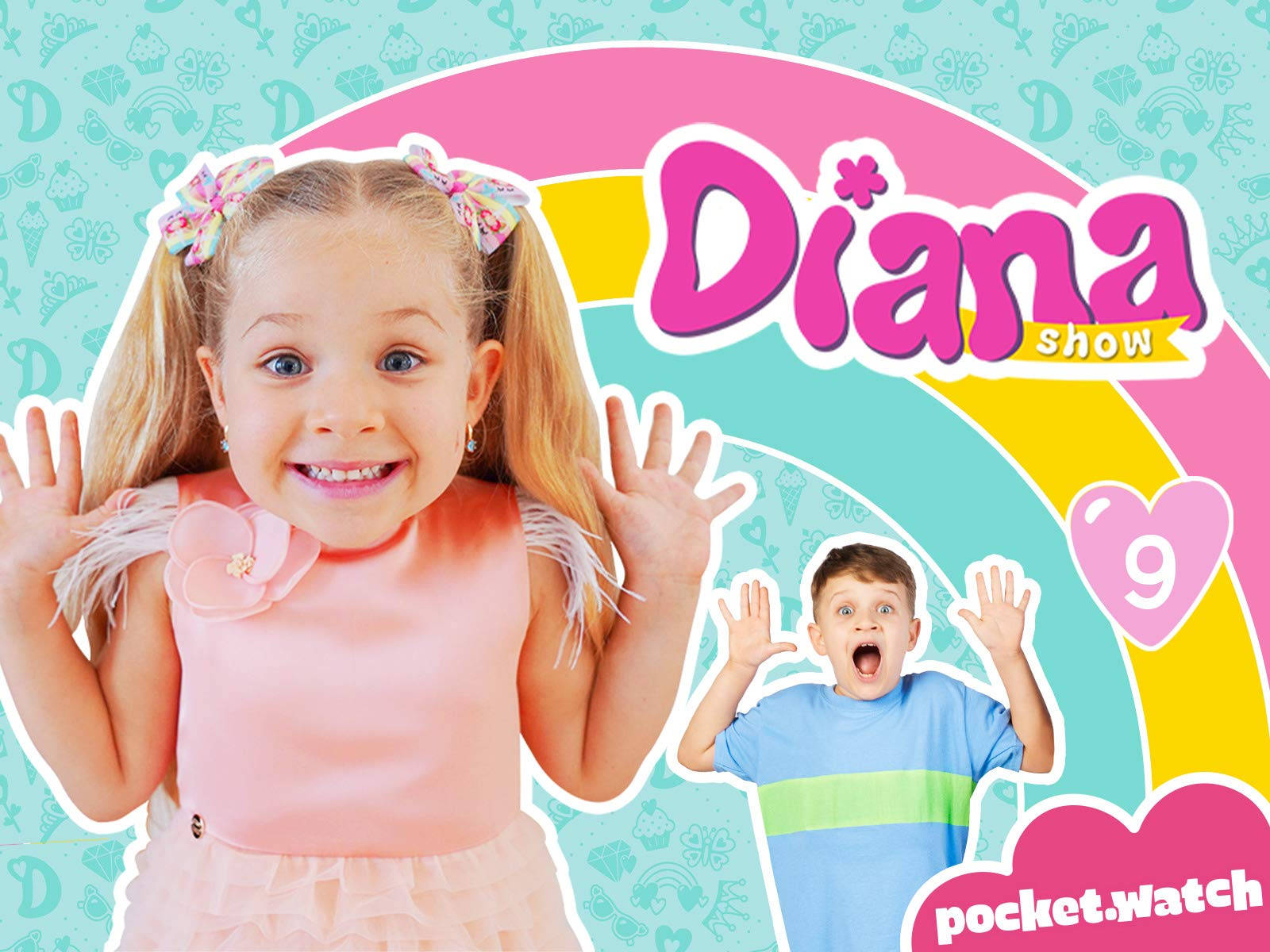 Kids Diana Show Вдигнати ръце Тапет