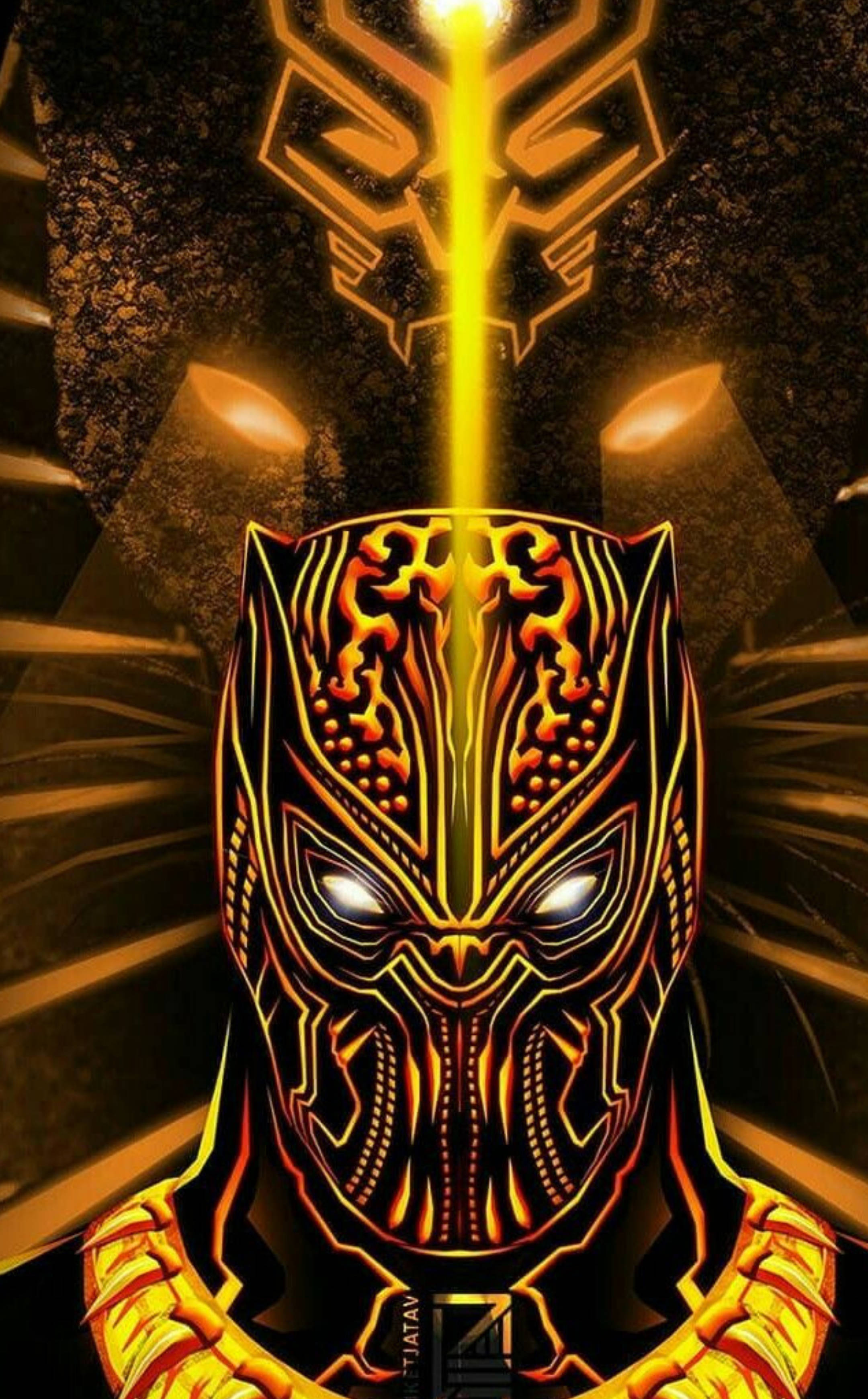 Killmonger Jaguar Art Тапет