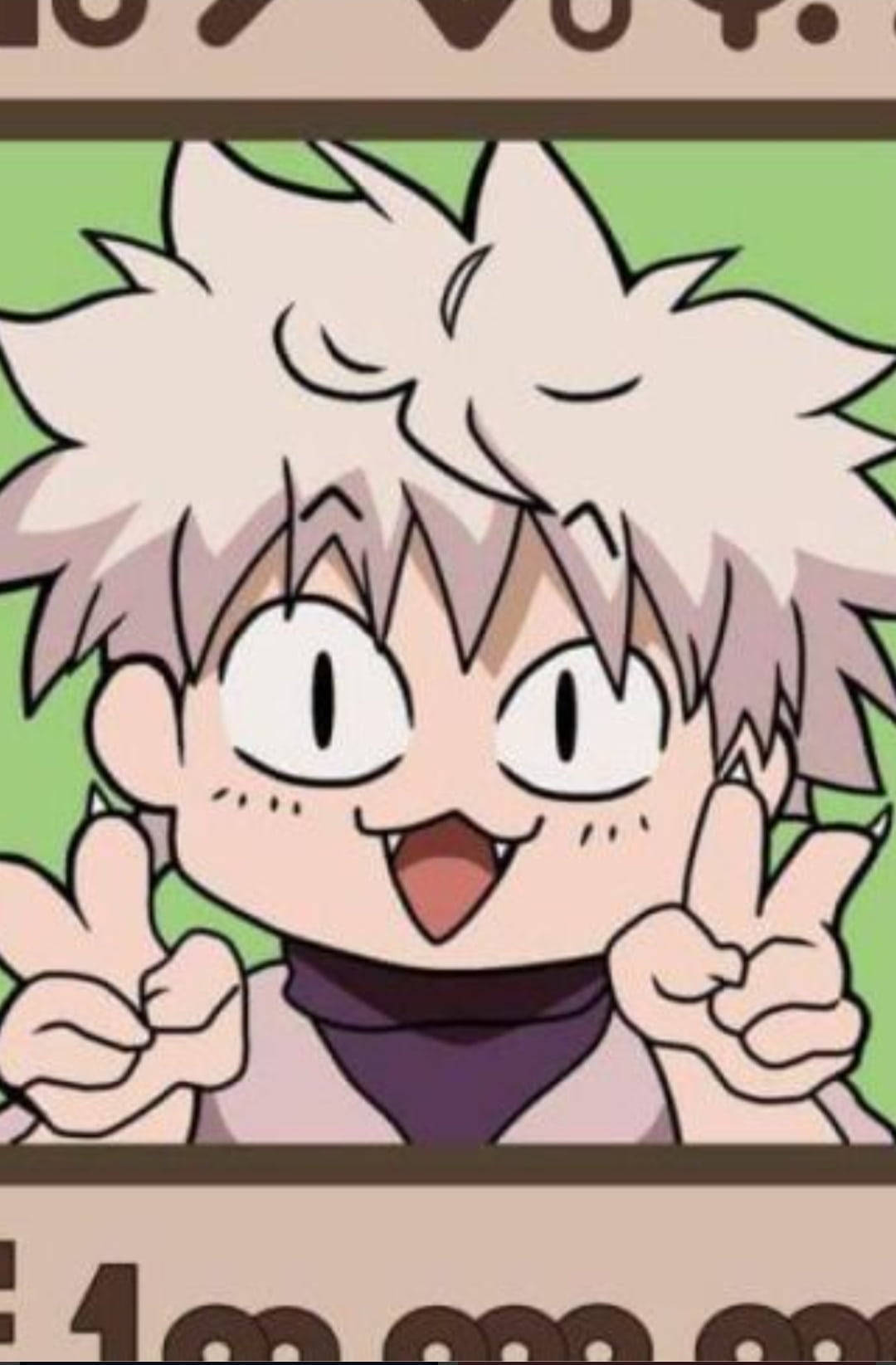 Смешен Killua PFP аниме фенарт от Hunter X Hunter Тапет