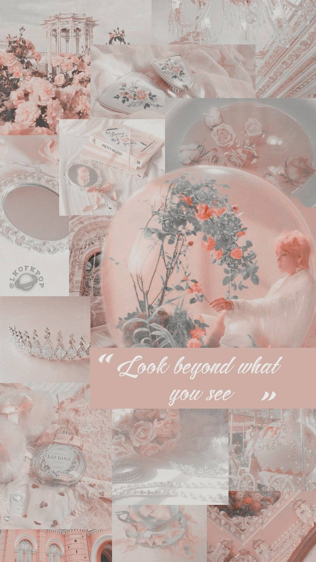 Kim Taehyung Розова и Сива Pinterest Естетика Тапет