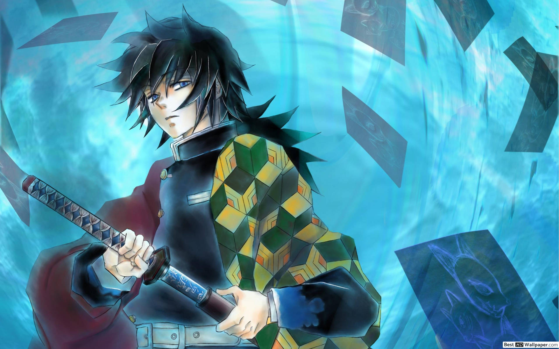 Kimetsu no Yaiba - Ловец на демони Гию Томиока Тапет