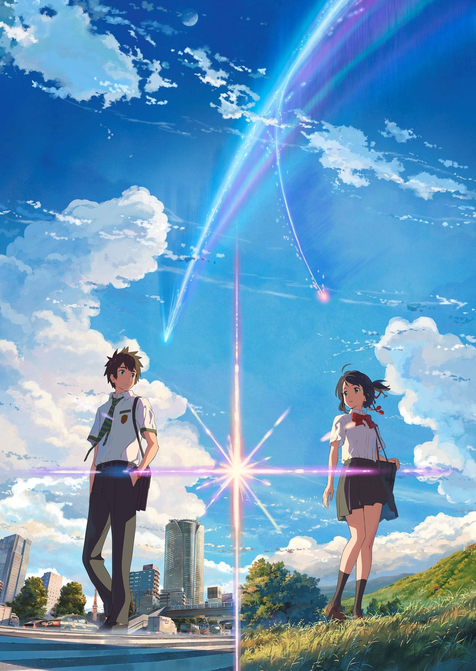 Kimi No Na Wa Таки и Мицуха Тапет