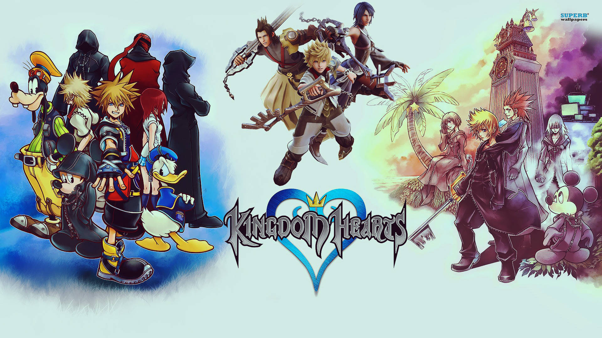Готино лого на Kingdom Hearts Тапет