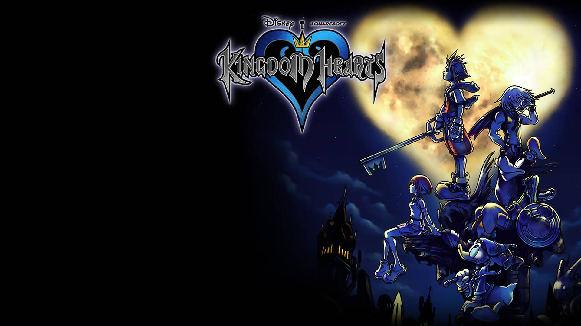 Заключен екран с лого Kingdom Hearts Тапет