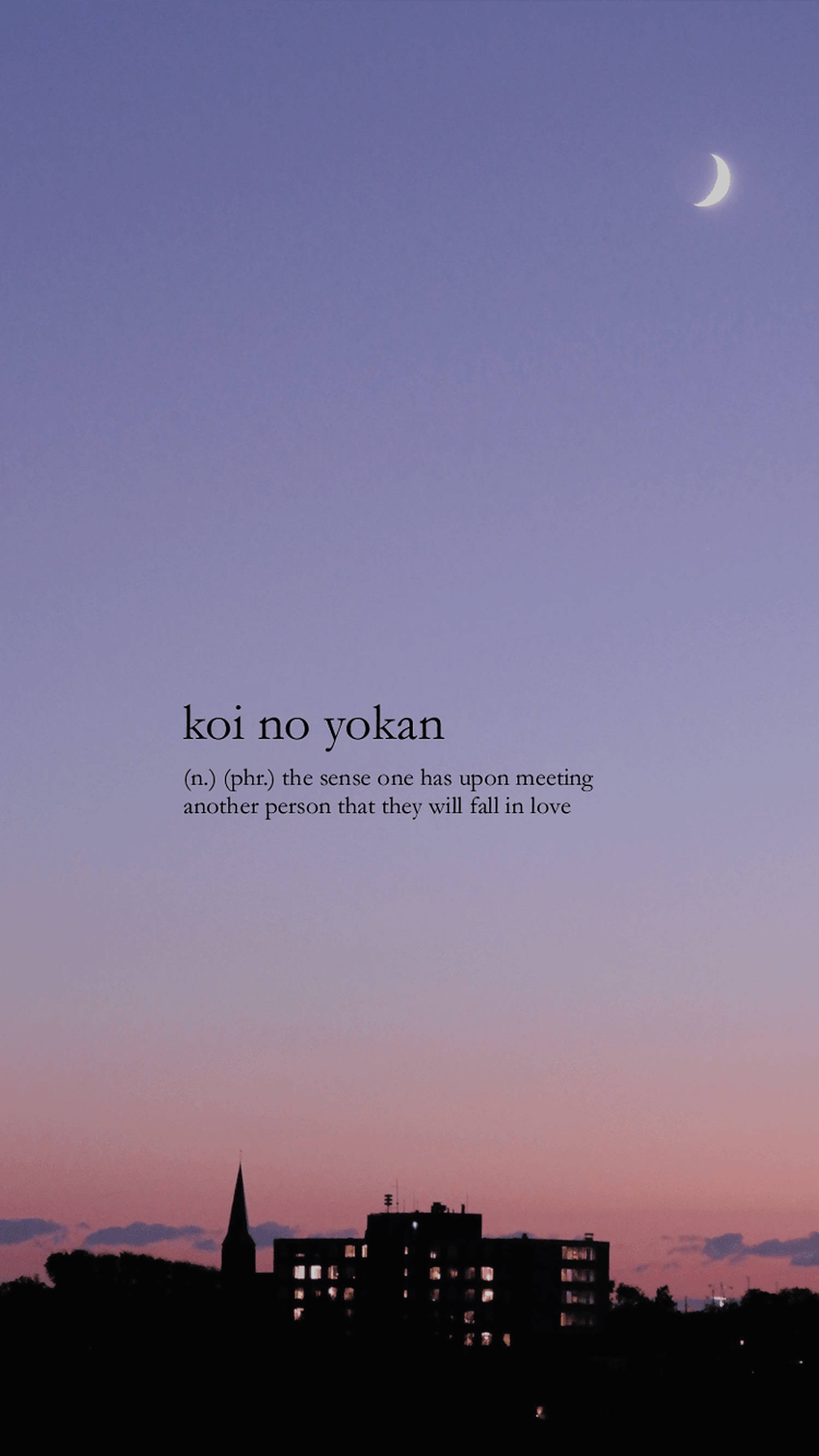 Koi No Yokan Естетични Думи Тапет