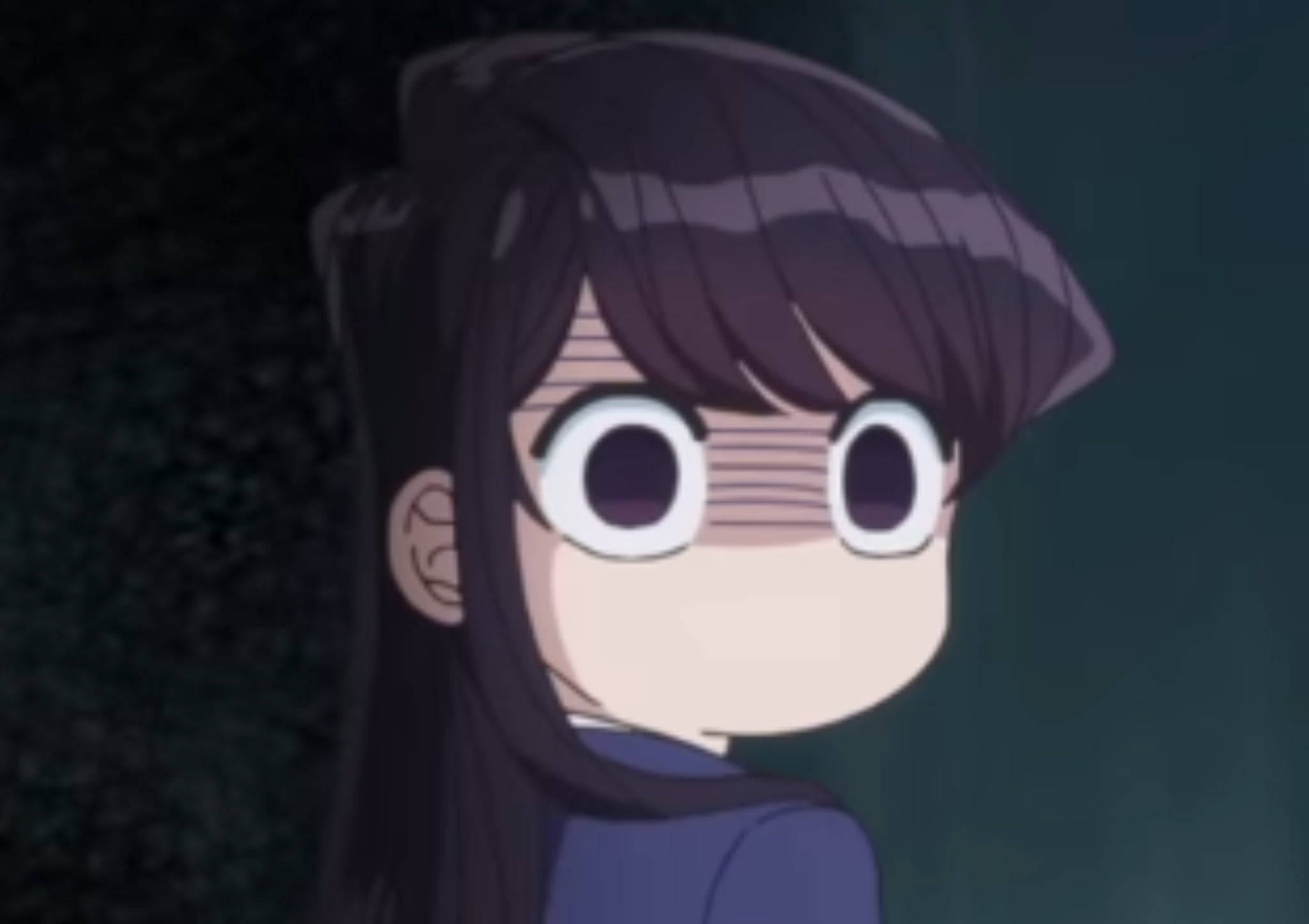 Komi San Японски Чиби Манга Персонаж Тапет