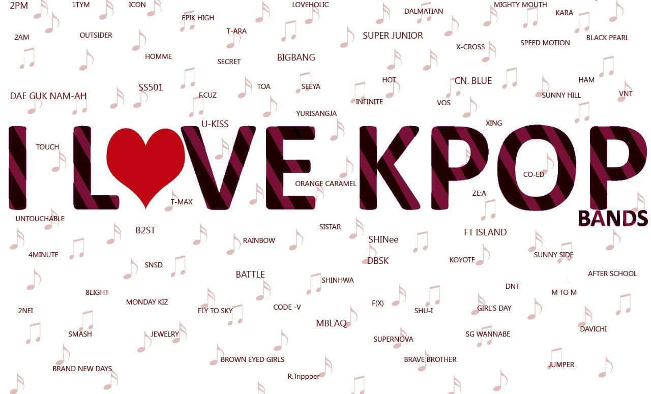 Kpop група на сцена Тапет