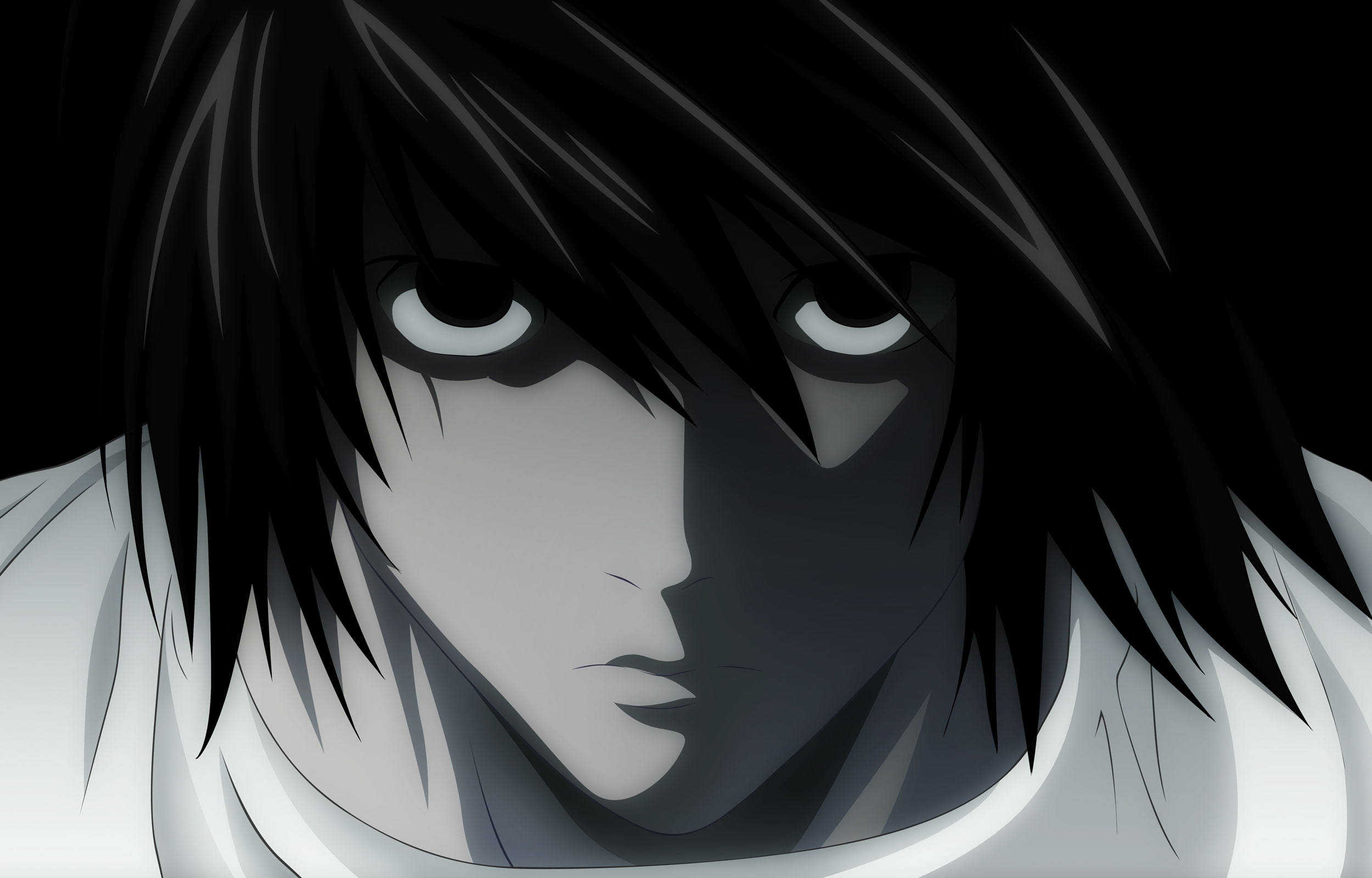 L Death Note Тъмна аниме естетика за десктоп Тапет