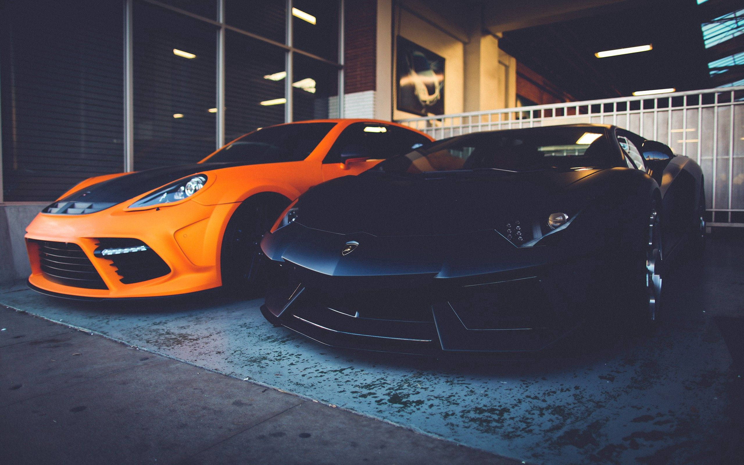 Мощност и стил – две луксозни Lamborghini-та Тапет