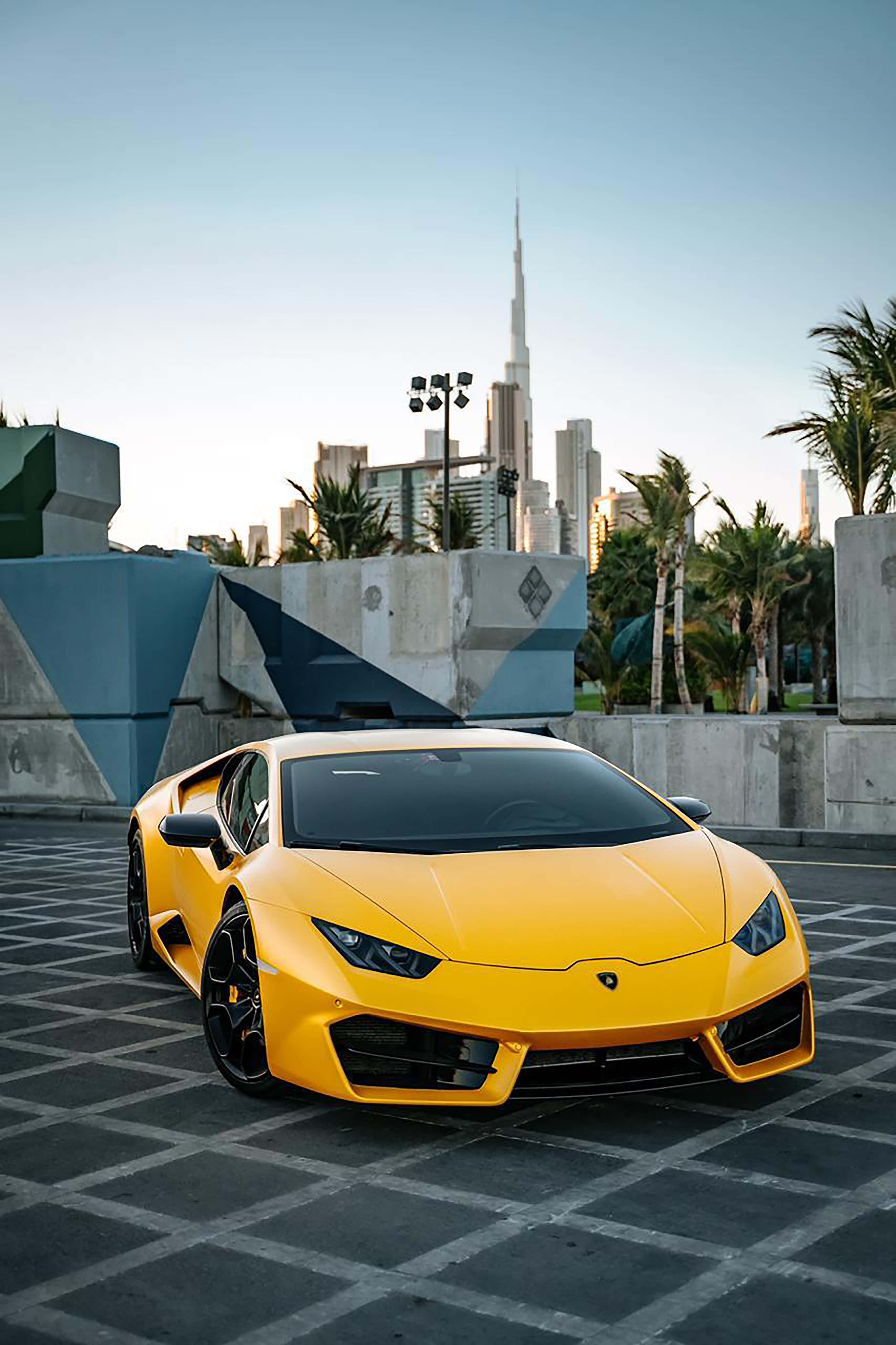 Ексклузивен Lamborghini на магистрала Тапет