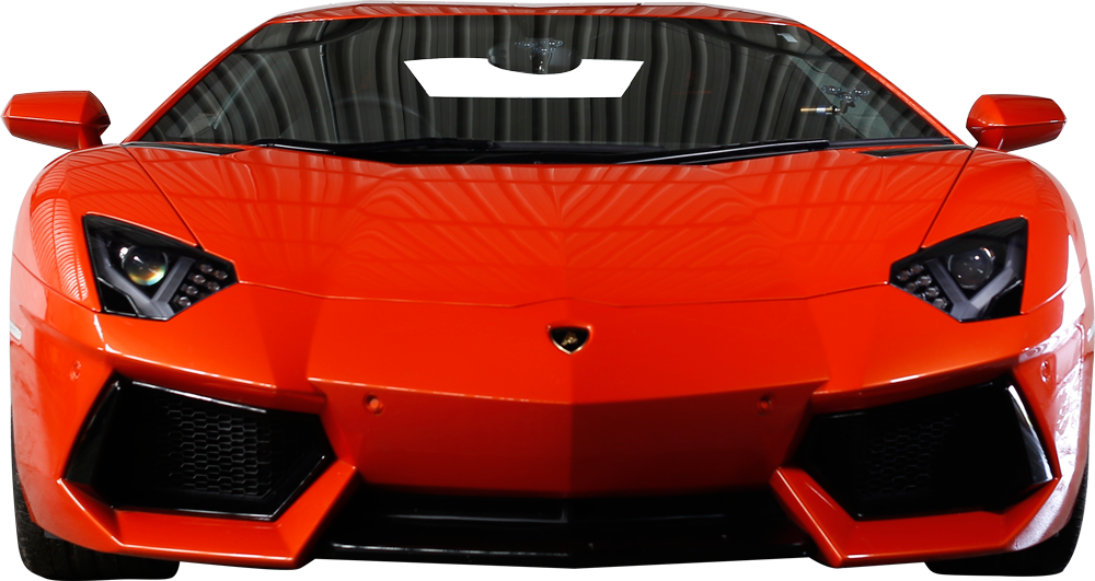 Червен Lamborghini Aventador Преден Изглед Тапет
