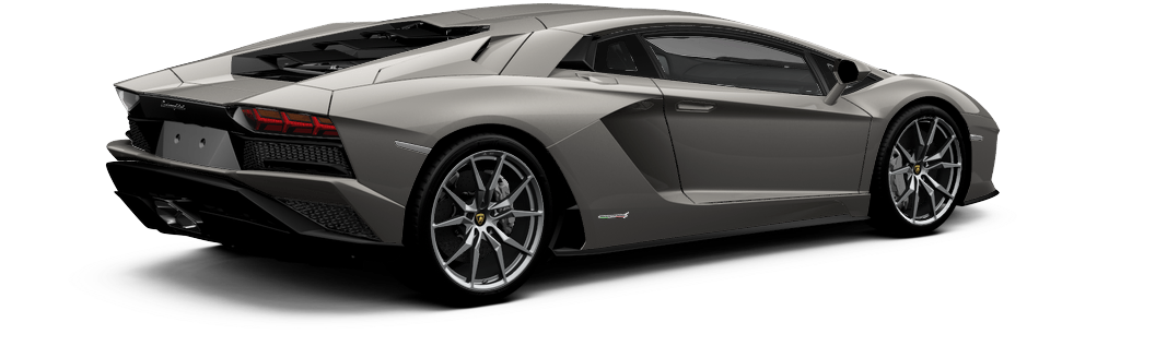 Матово черен Lamborghini Aventador отстрани Тапет