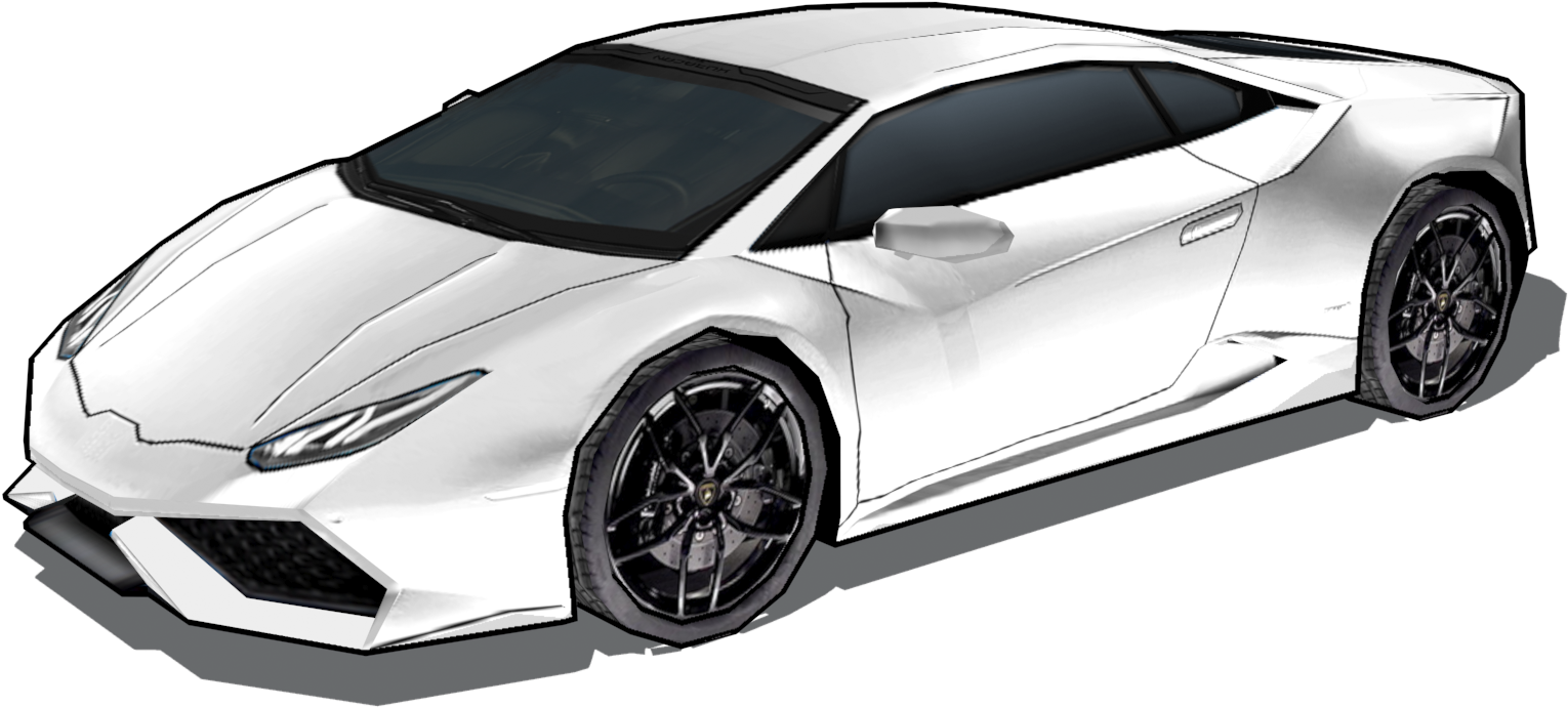 Бял Lamborghini Huracan отстрани Тапет