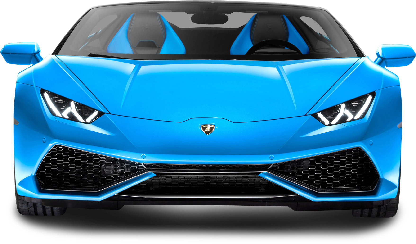 Син Lamborghini Huracan Evo отпред Тапет