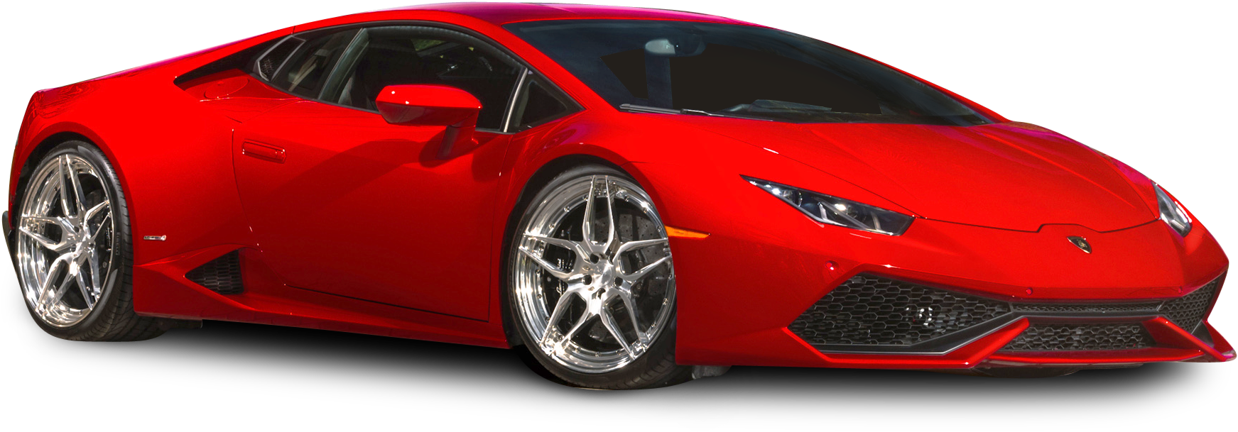 Червонен Lamborghini Huracan отстрани Тапет