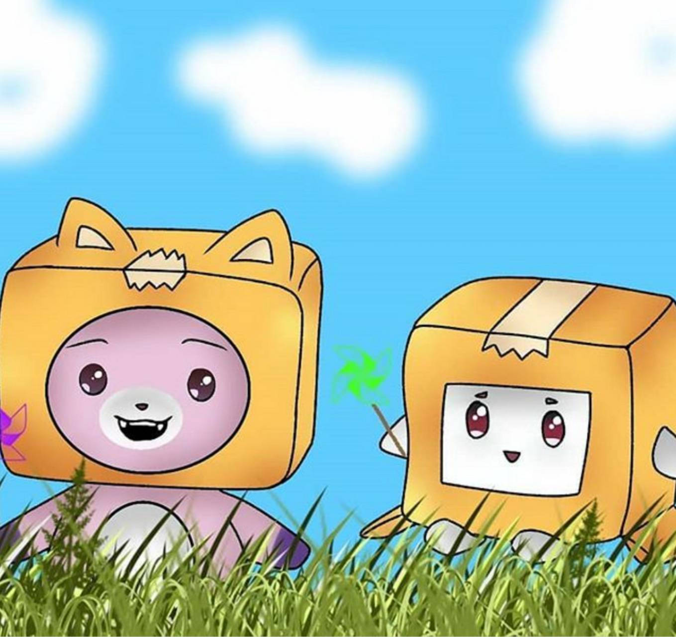 LankyBox Boxy и Foxy Тапет