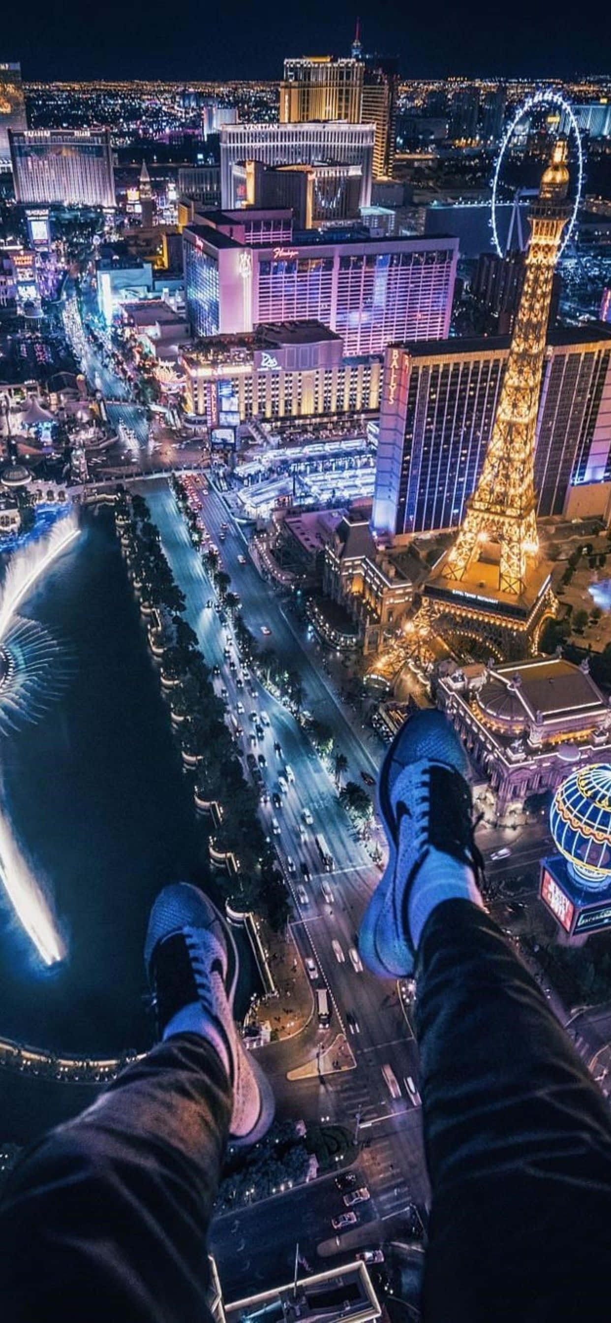 Джазирайте своя живот с Las Vegas Phone Тапет