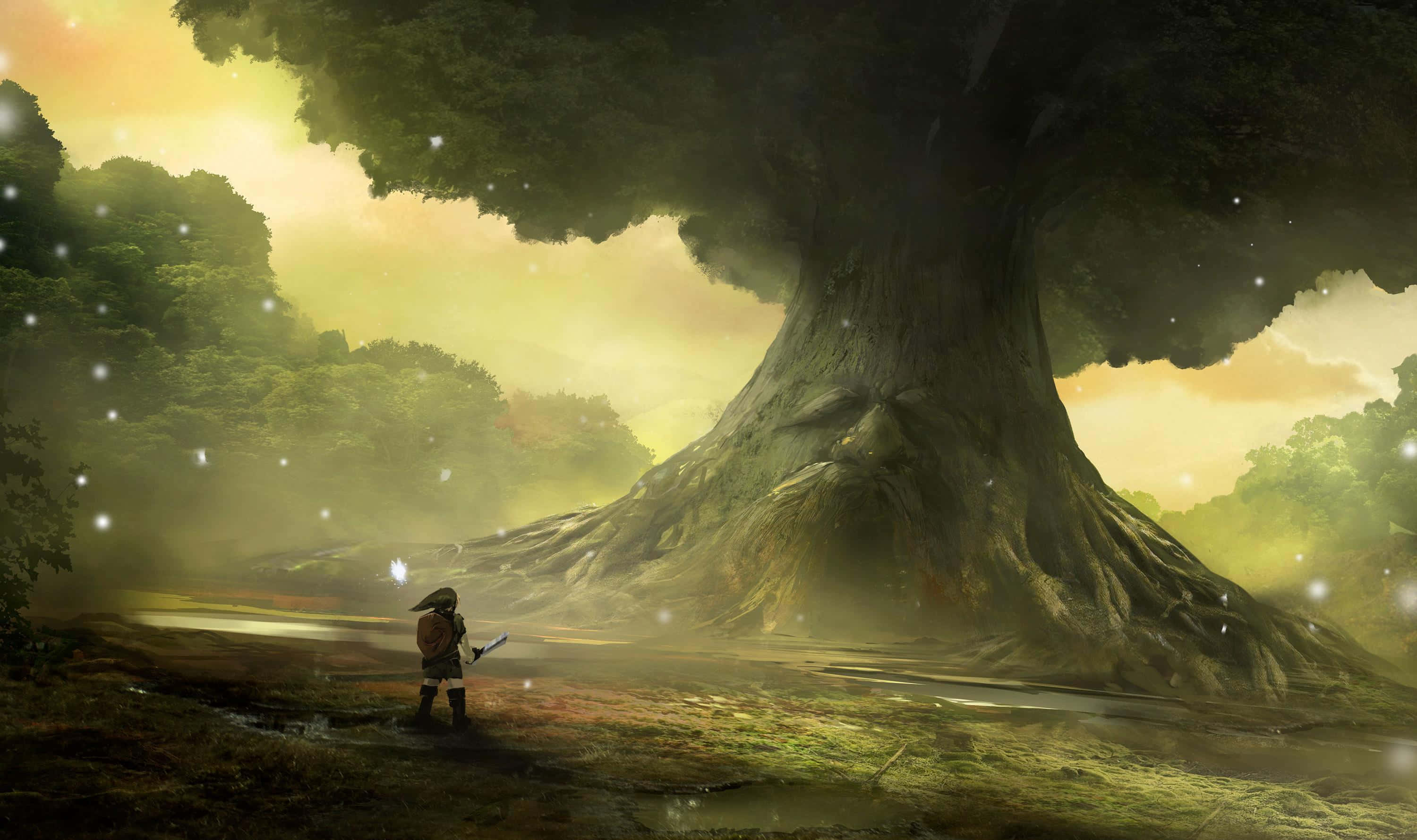 Изследвайте света на Хайрул в прочутата поредица Legend Of Zelda. Тапет