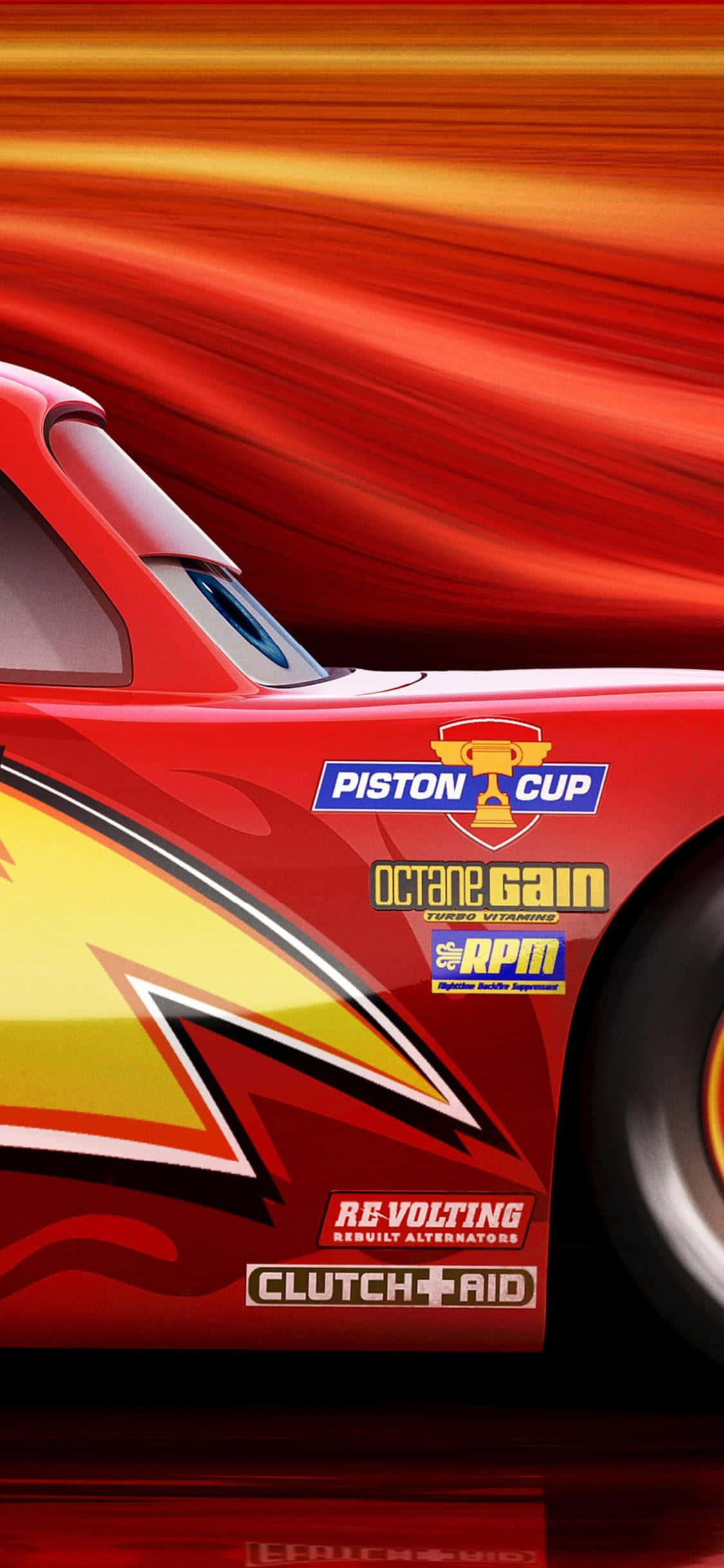 Lightning Montgomery McQueen – тапет за iPhone X от Коли Тапет