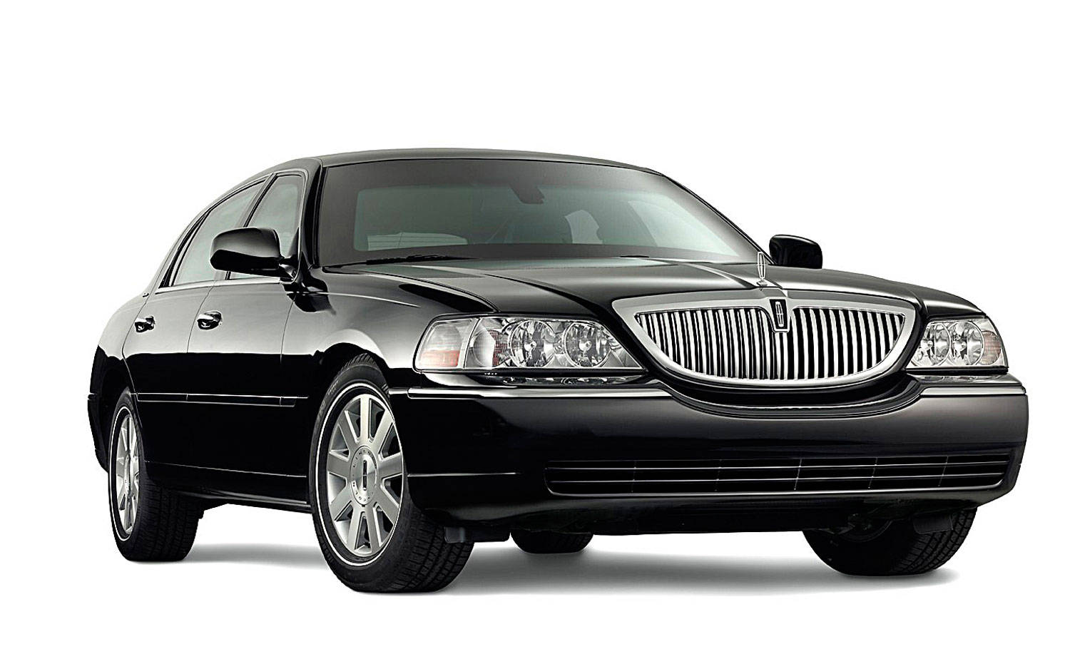 Черен градски автомобил Lincoln Тапет