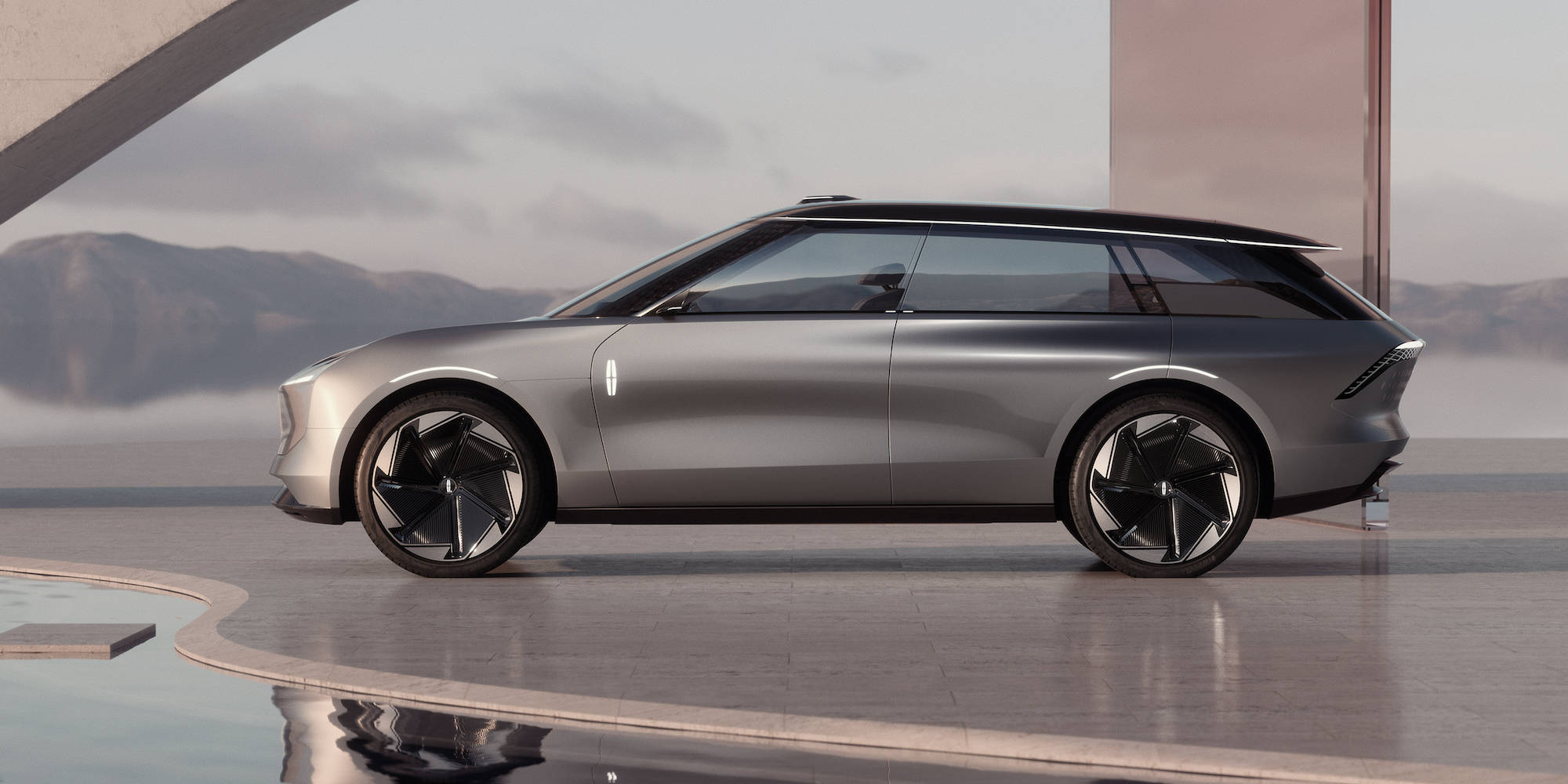 Кафява реклама на автомобил Lincoln Тапет
