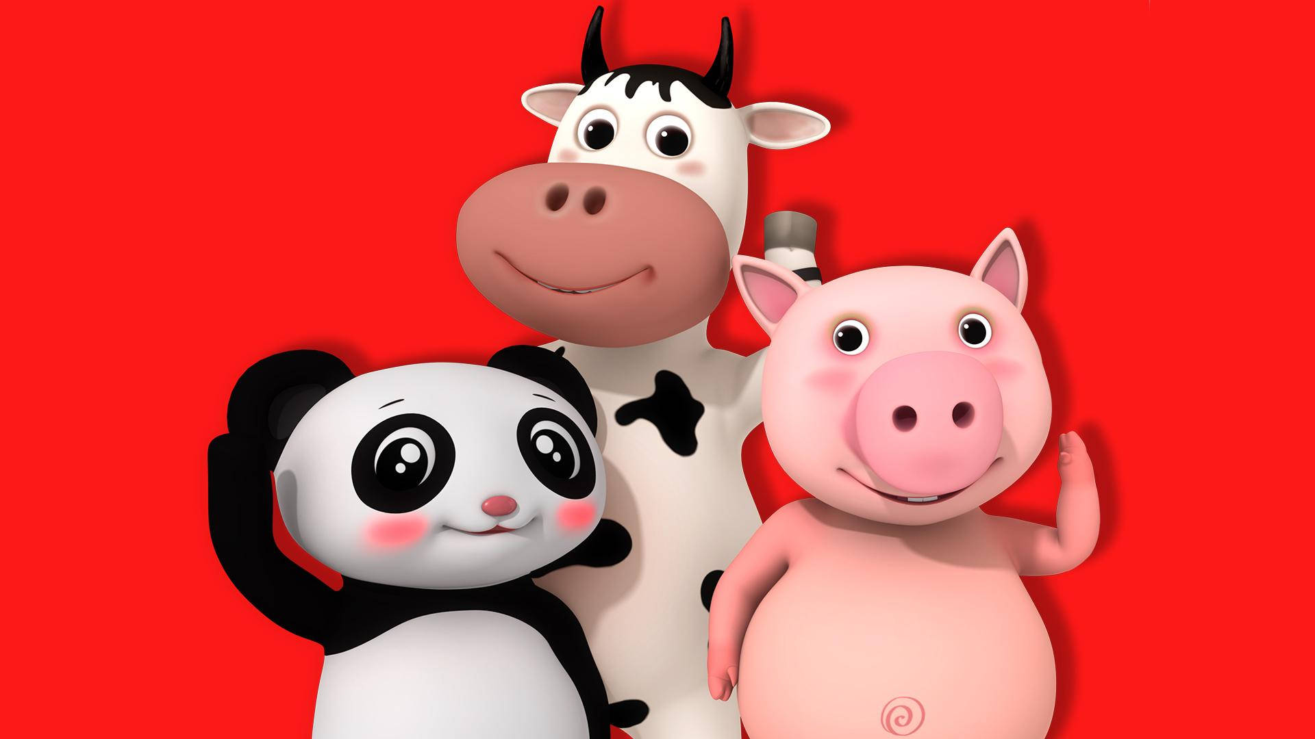 Мили животни от Little Baby Bum Тапет