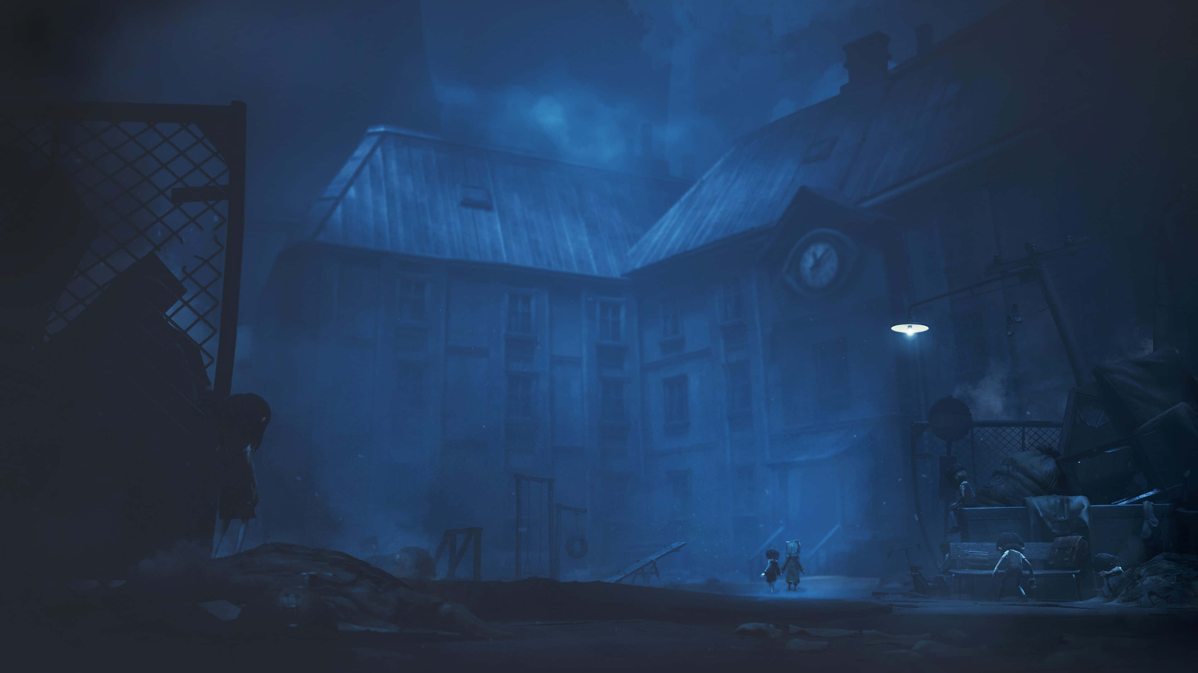 Little Nightmares 4K Стара сграда Тапет