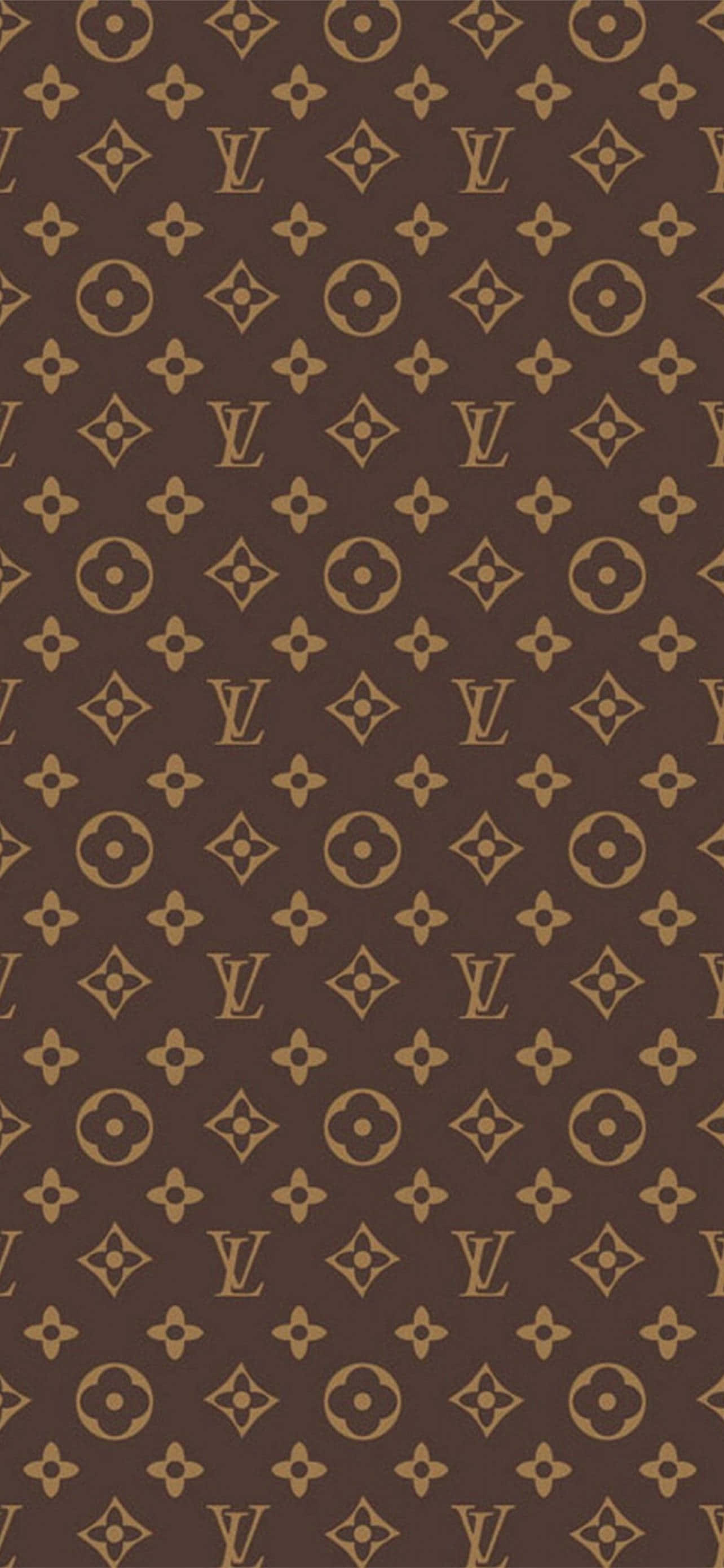 louis vuitton монограм модел в кафяв и златист Тапет