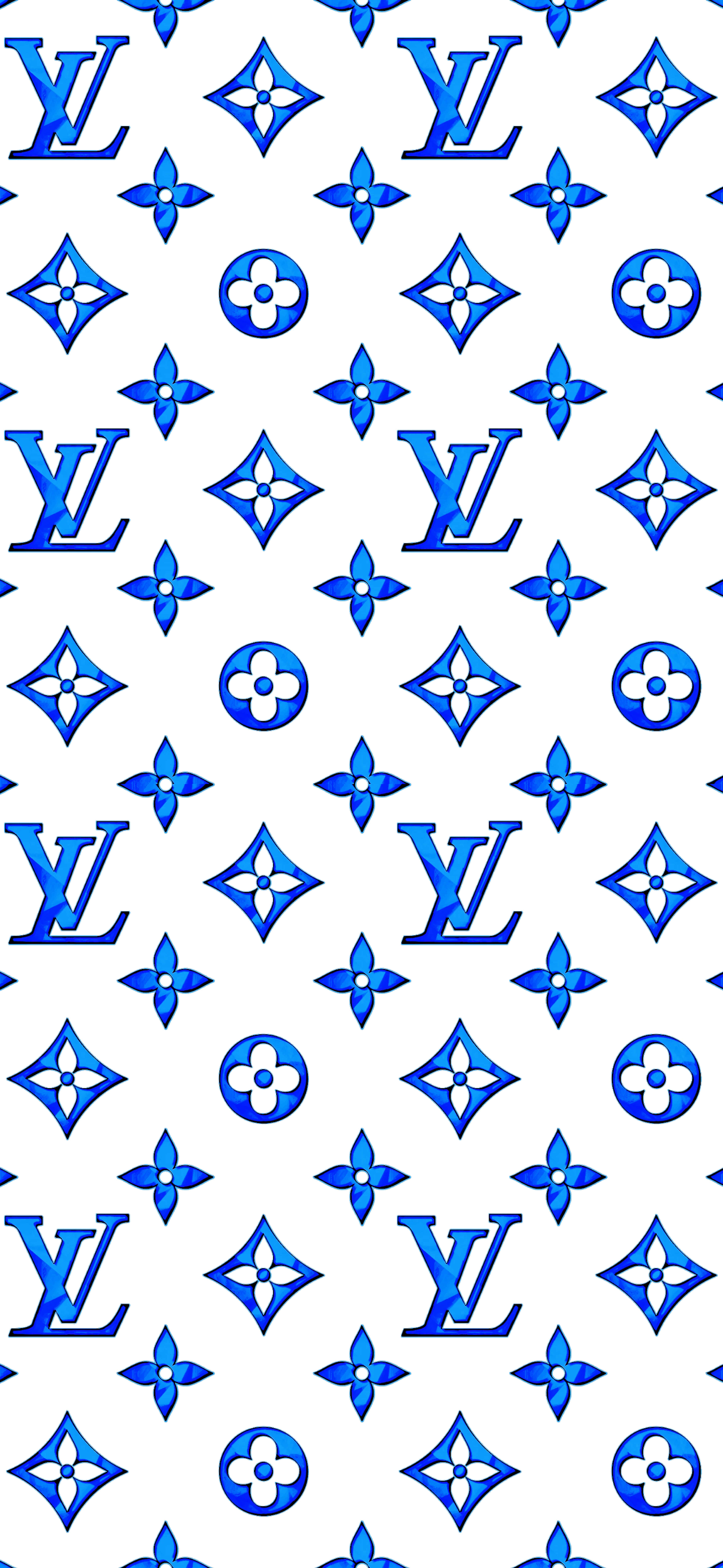 „Създайте стилно и луксозно изявление в Louis Vuitton Blue“ Тапет