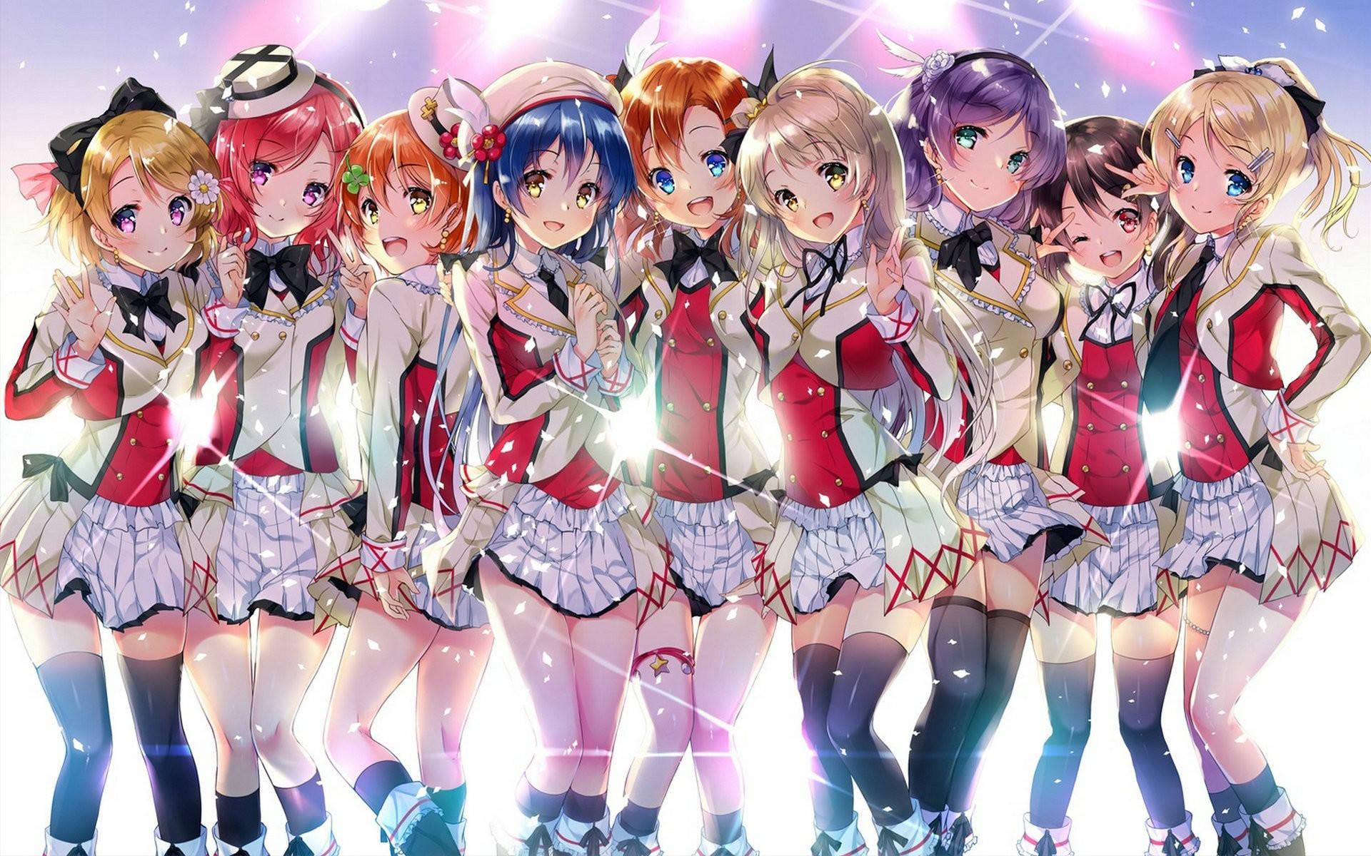 Аниме Love Live идоли Тапет