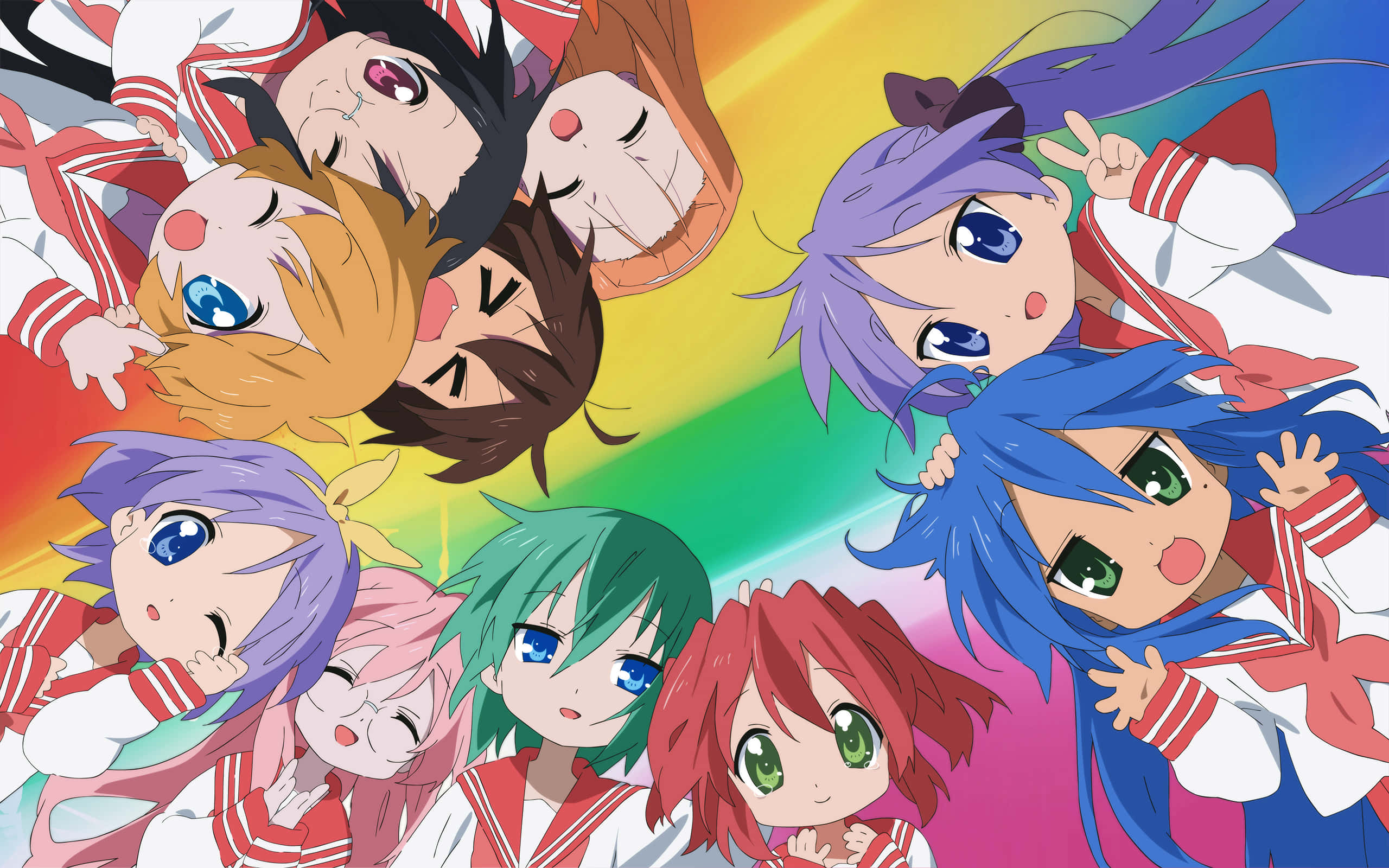 Аниме постер Lucky Star Тапет