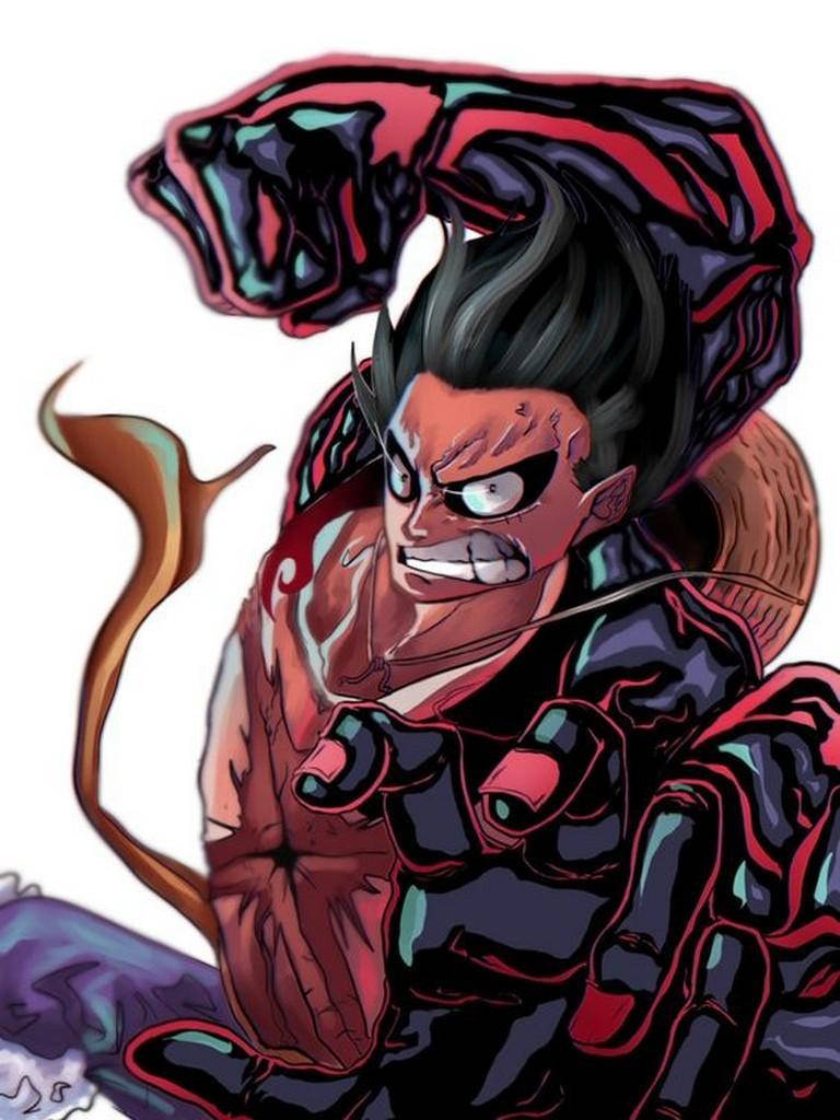 Luffy Gear 4 дигитал арт Тапет