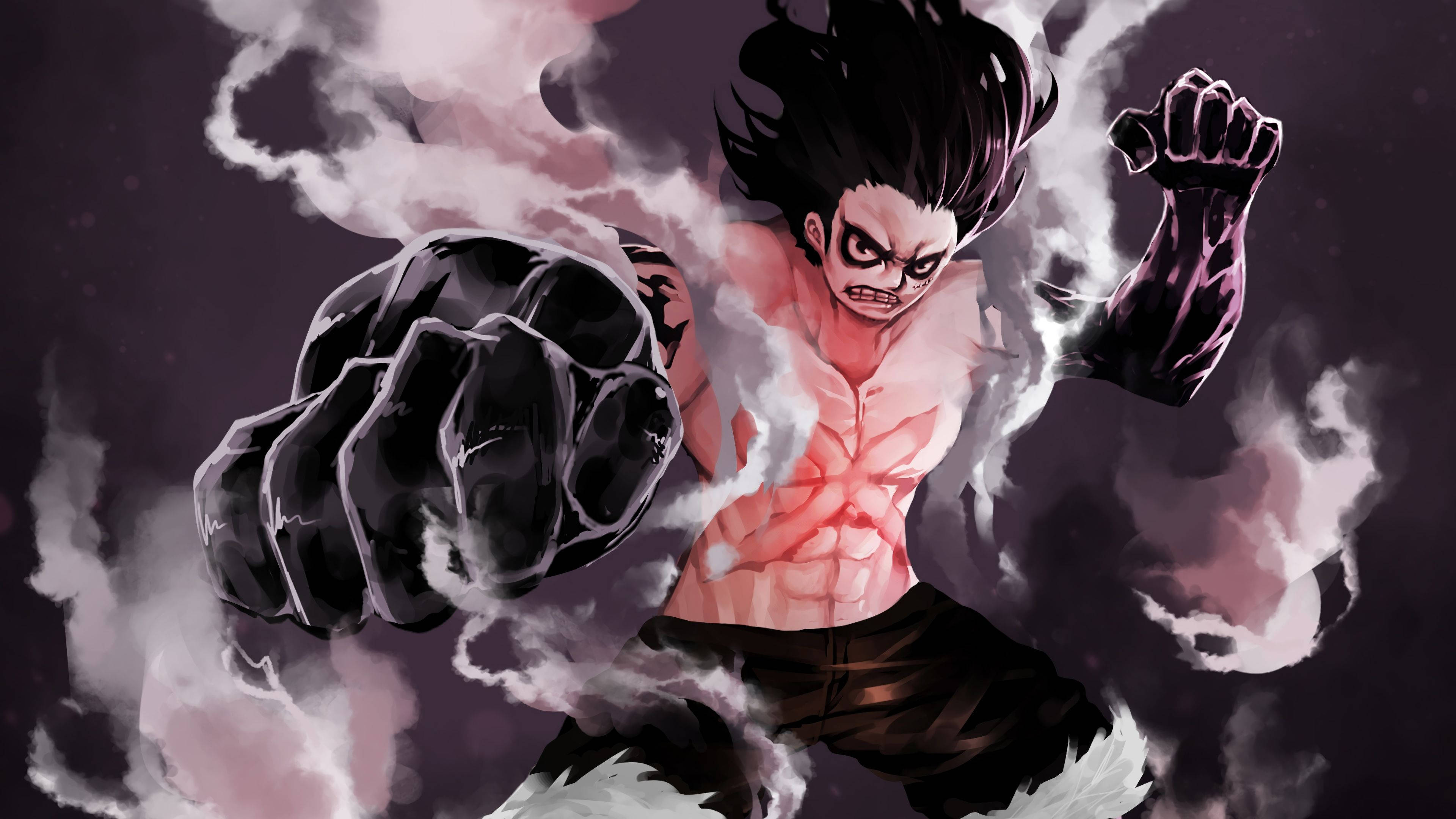 Luffy Gear 4 Тъмна форма Тапет