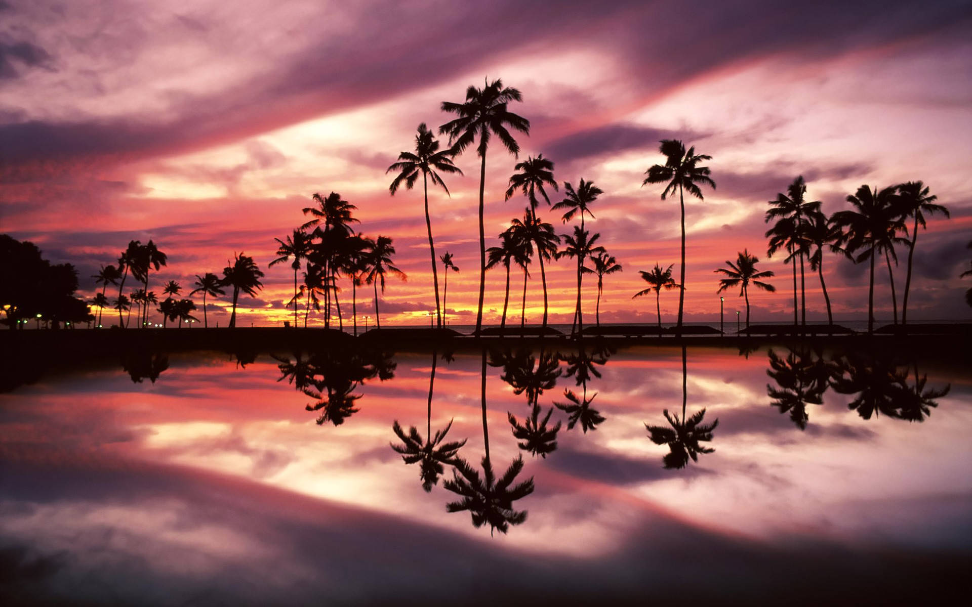 MacBook Air Island Sunset Тапет