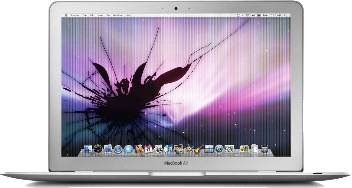 Тапет за напукано стъкло на MacBook Air Тапет