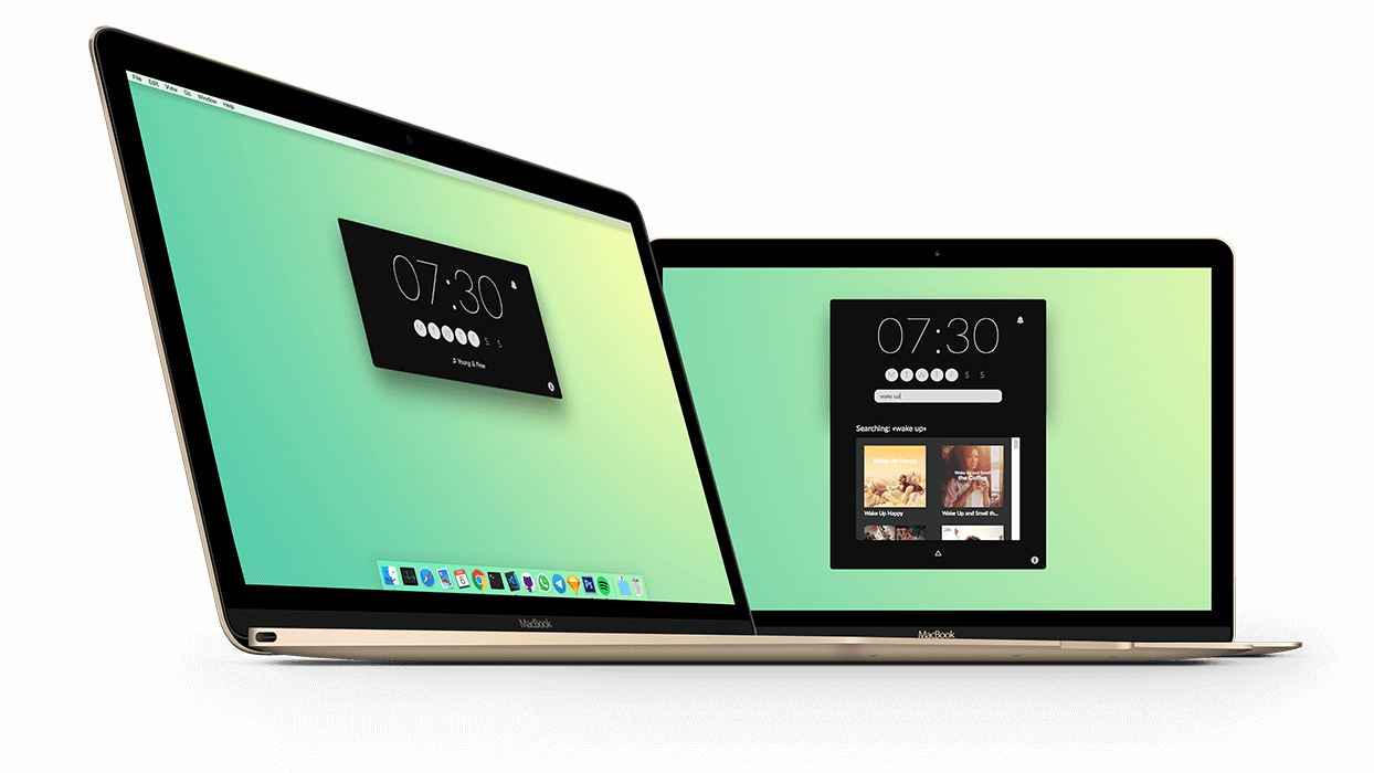Настройка с два екрана MacBook Тапет