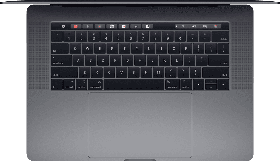 MacBook Pro клавиатура изглед отгоре Тапет
